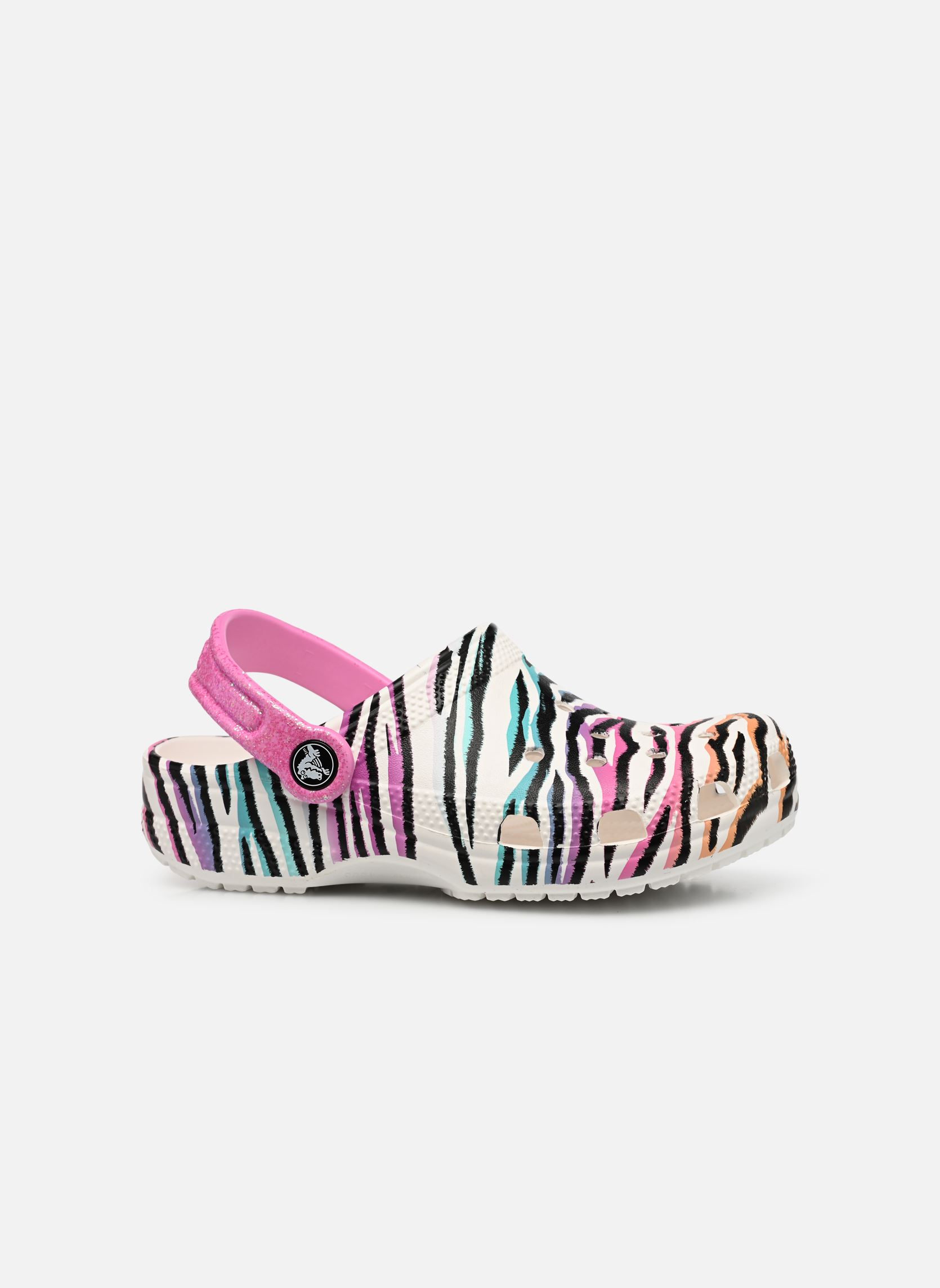 Pantoletten und Clogs Classic Animal Print Clog weiß Crocs Pantoletten und Clogs Classic Animal Print Clog weiß WHITE/MULTI