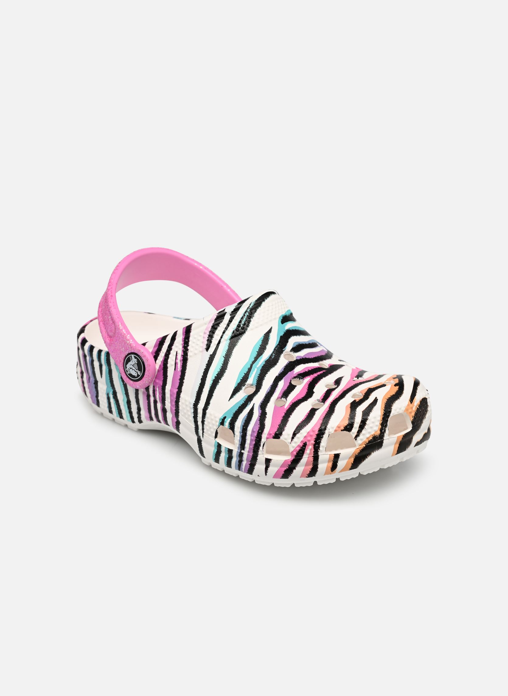 Sandales et nu pieds Crocs Classic Animal Print Clog pour Enfant