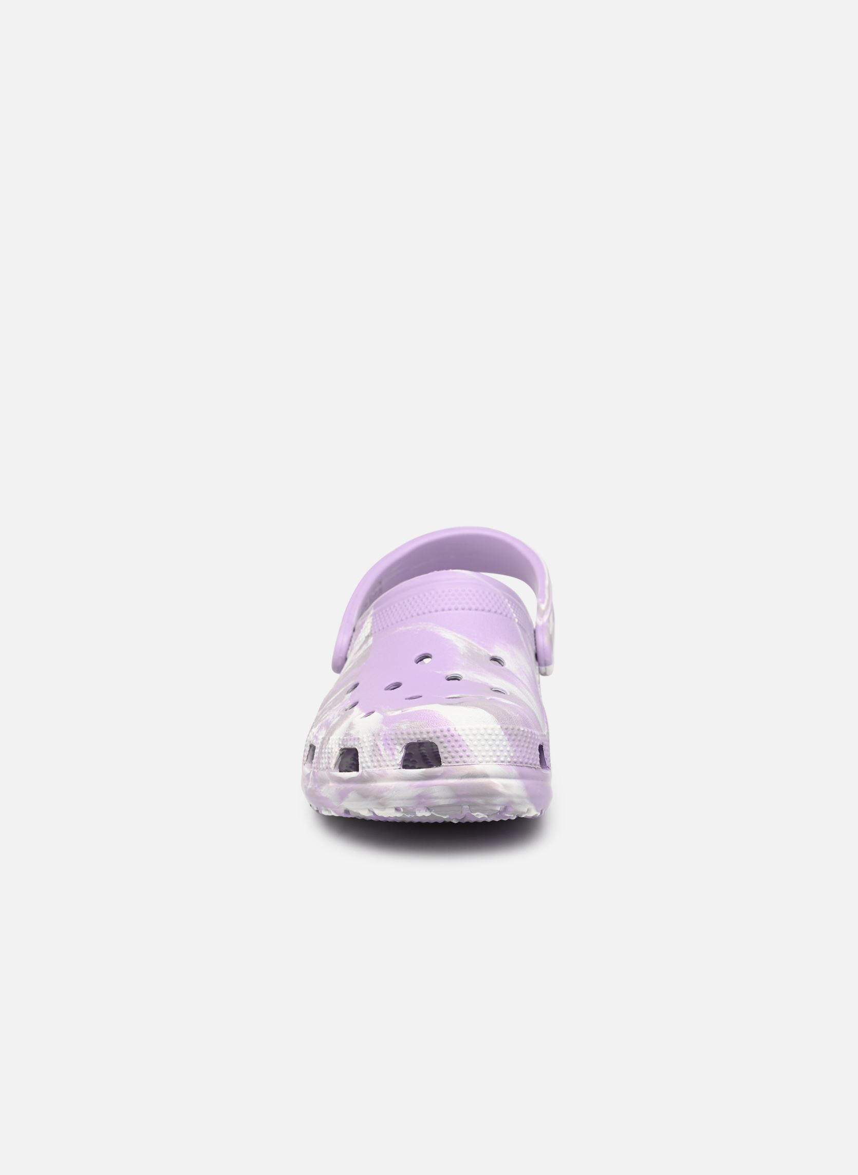 Pantoletten Classic Marbled Clog W damen violett Crocs Pantoletten Classic Marbled Clog W damen violett Lavender/Multi