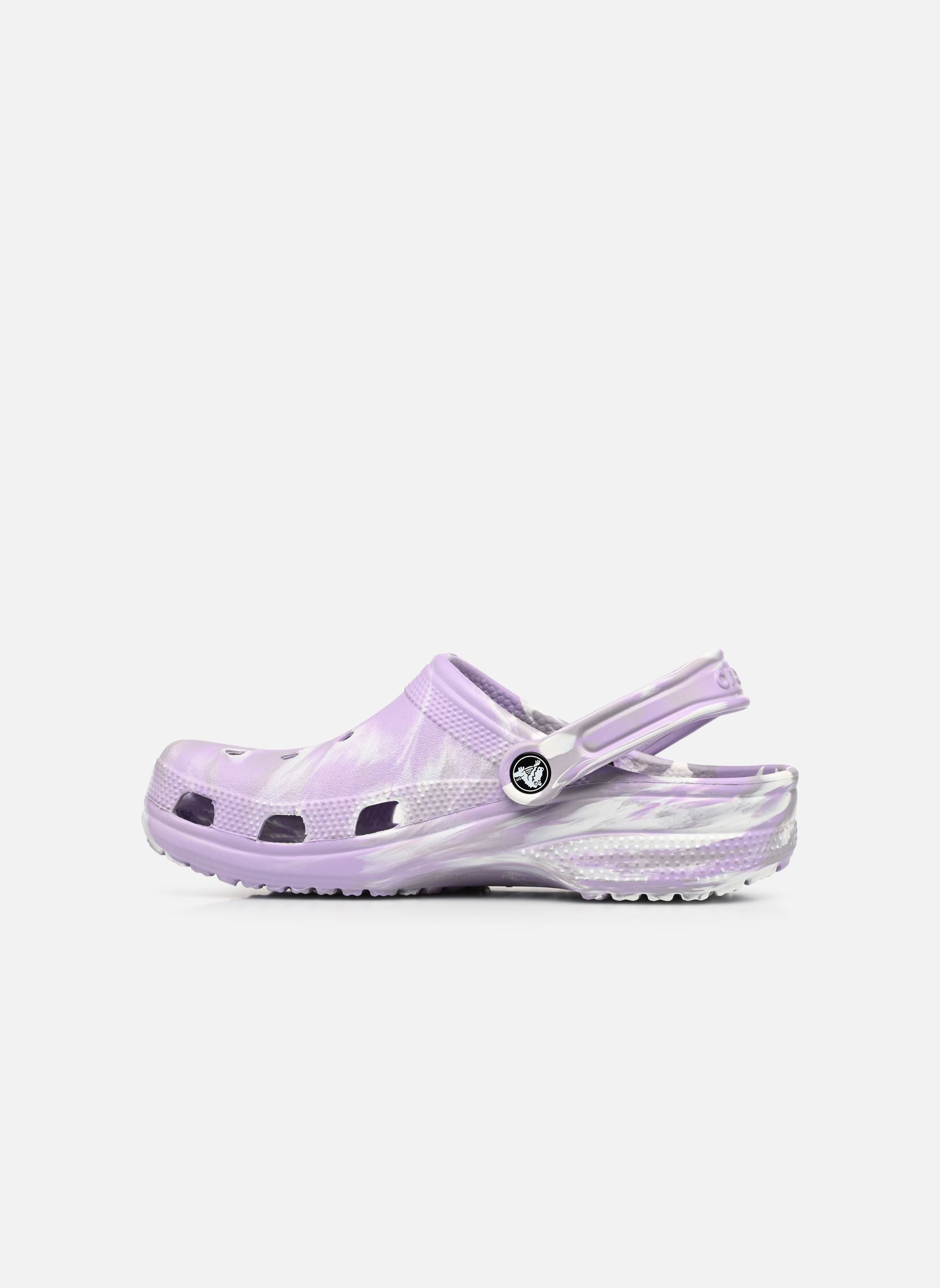 Pantoletten Classic Marbled Clog W damen violett Crocs Pantoletten Classic Marbled Clog W damen violett Lavender/Multi