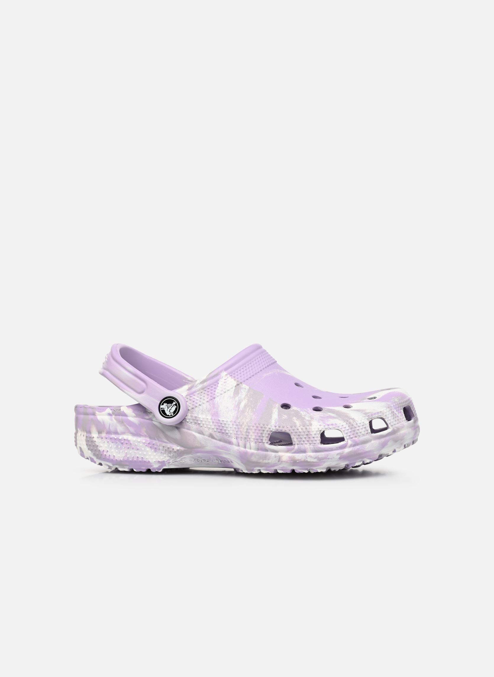 Pantoletten Classic Marbled Clog W damen violett Crocs Pantoletten Classic Marbled Clog W damen violett Lavender/Multi