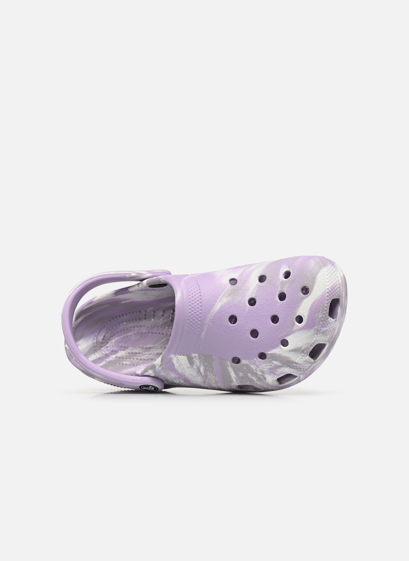 Pantoletten Classic Marbled Clog W damen violett Crocs Pantoletten Classic Marbled Clog W damen violett Lavender/Multi