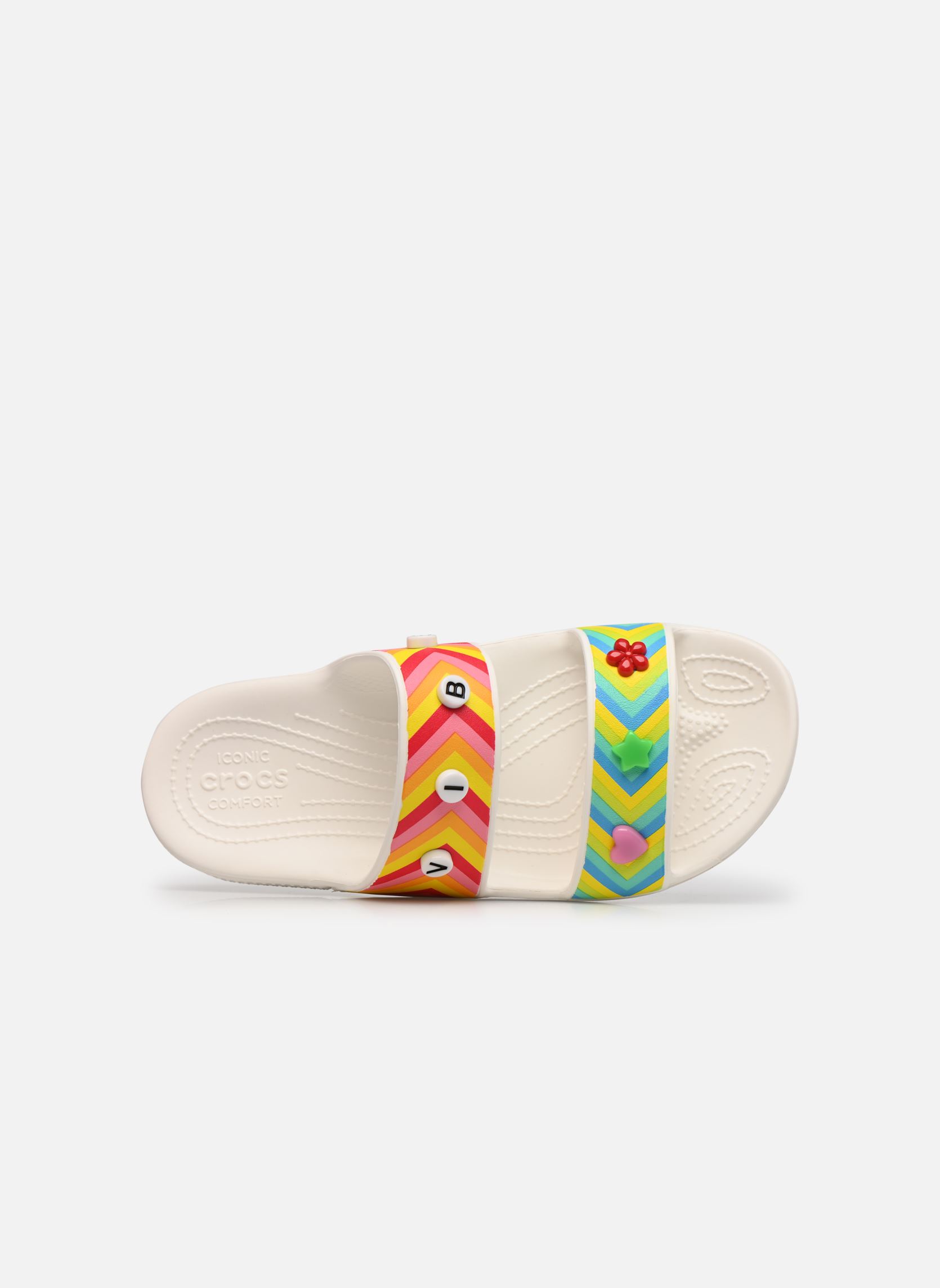Mules Classic Crocs Festival Vibes W femme blanc Crocs Mules Classic Crocs Festival Vibes W femme blanc WHITE/MULTI
