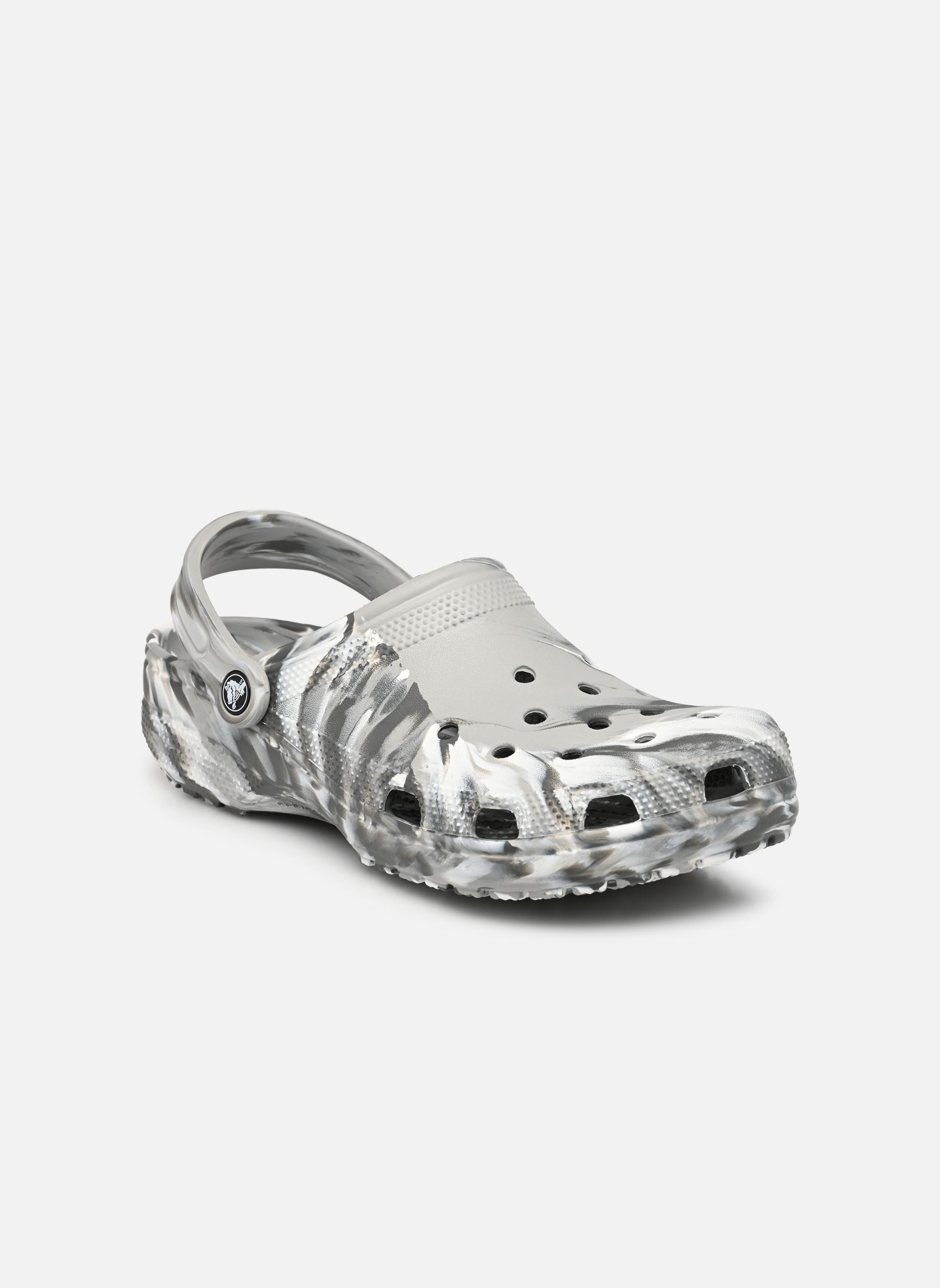 Mules Classic Marbled Clog M homme gris Crocs Mules Classic Marbled Clog M homme gris Light Grey/Multi