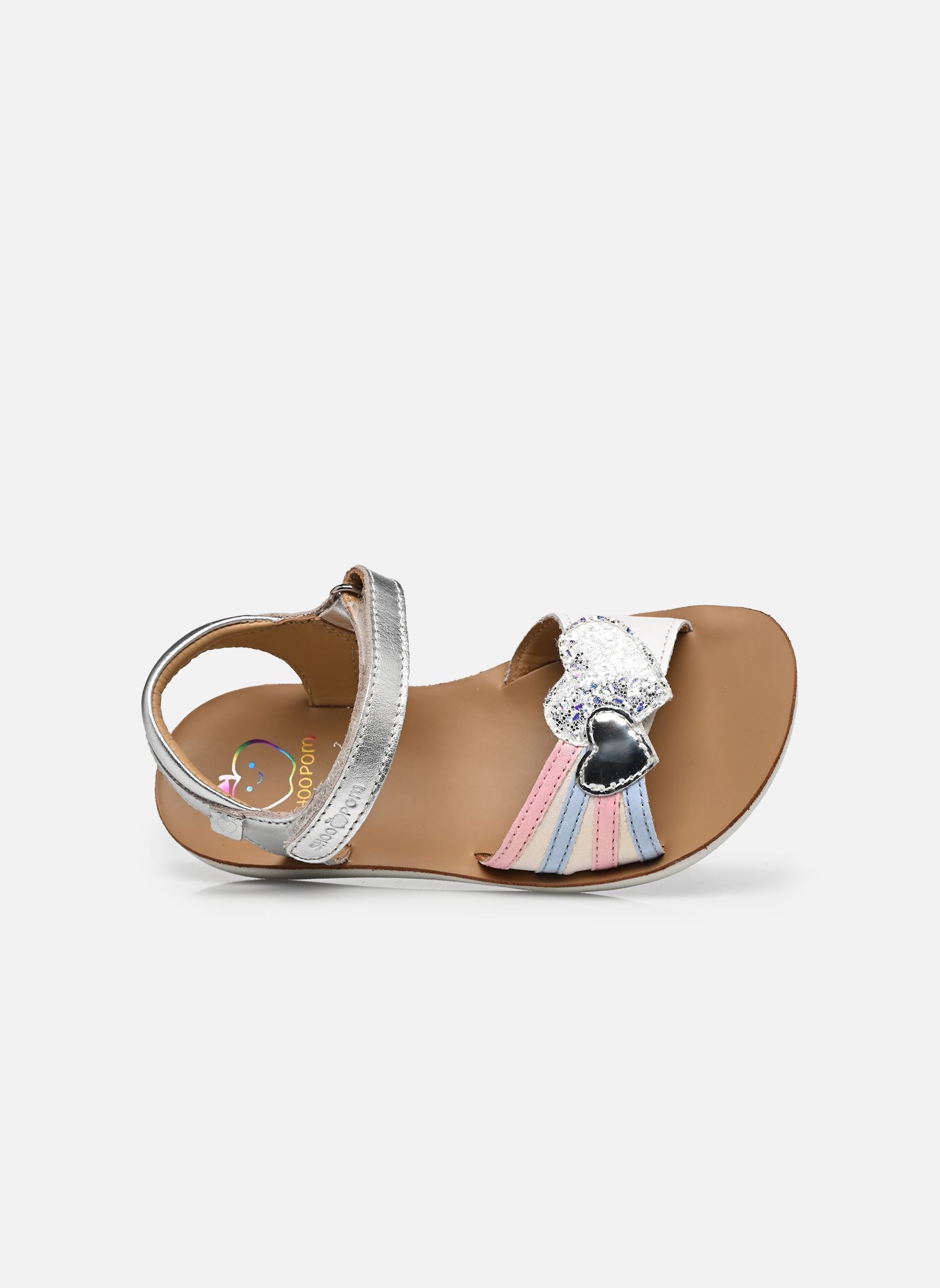 Sandales Goa Heart fille argent Shoo Pom Sandales Goa Heart fille argent SILVER-MULTI