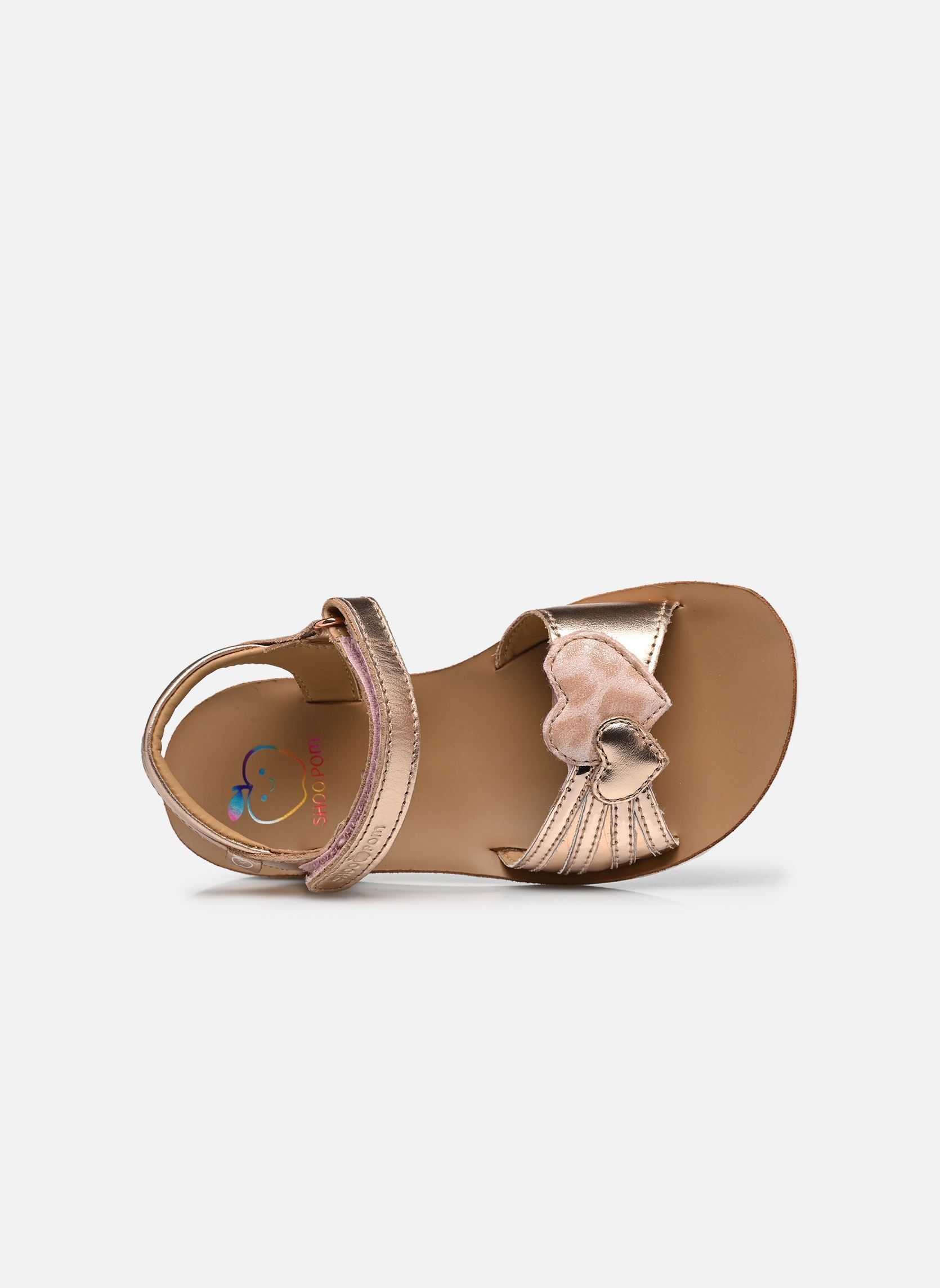 Sandalen Goa Heart mädchen silber Shoo Pom Sandalen Goa Heart mädchen silber CUIVRE-PINK