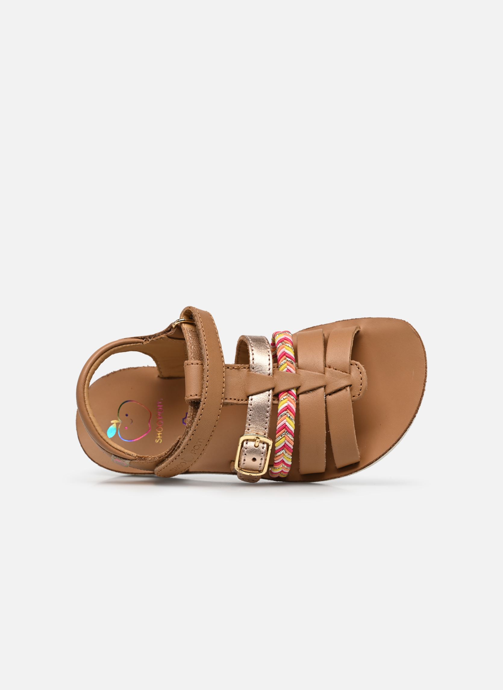 Sandales Goa Spart Nat fille marron Shoo Pom Sandales Goa Spart Nat fille marron LIGHT CAMEL/ COPPER/ MULTI SIL