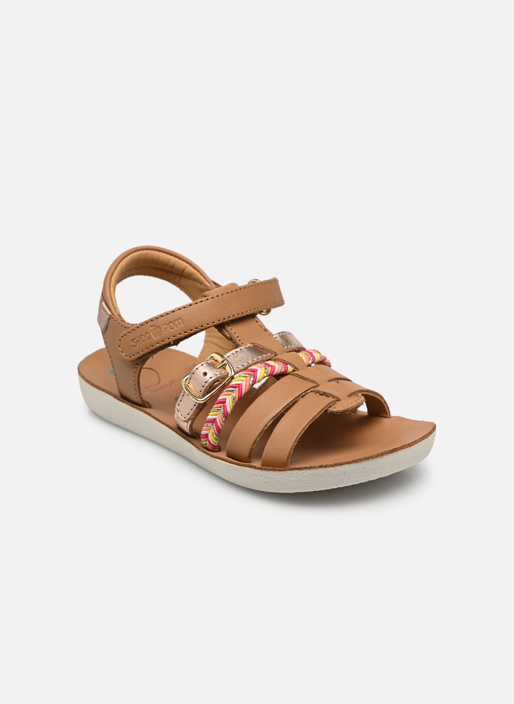 Sandales Goa Spart Nat fille marron Shoo Pom Sandales Goa Spart Nat fille marron LIGHT CAMEL/ COPPER/ MULTI SIL