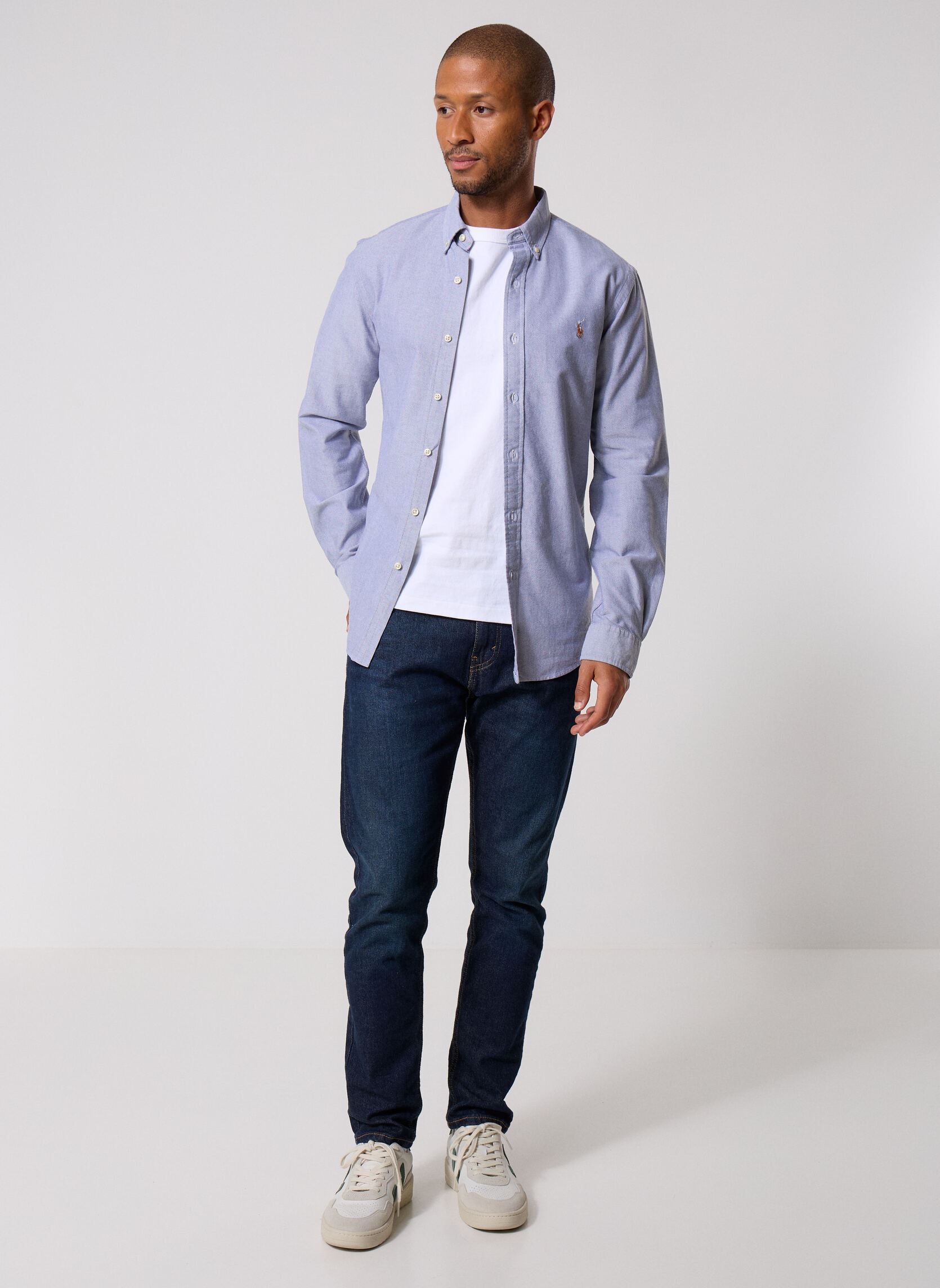 Hemden Chemise Oxford Cintrée 710792161 herren blau Polo Ralph Lauren Hemden Chemise Oxford Cintrée 710792161 herren blau NAVY