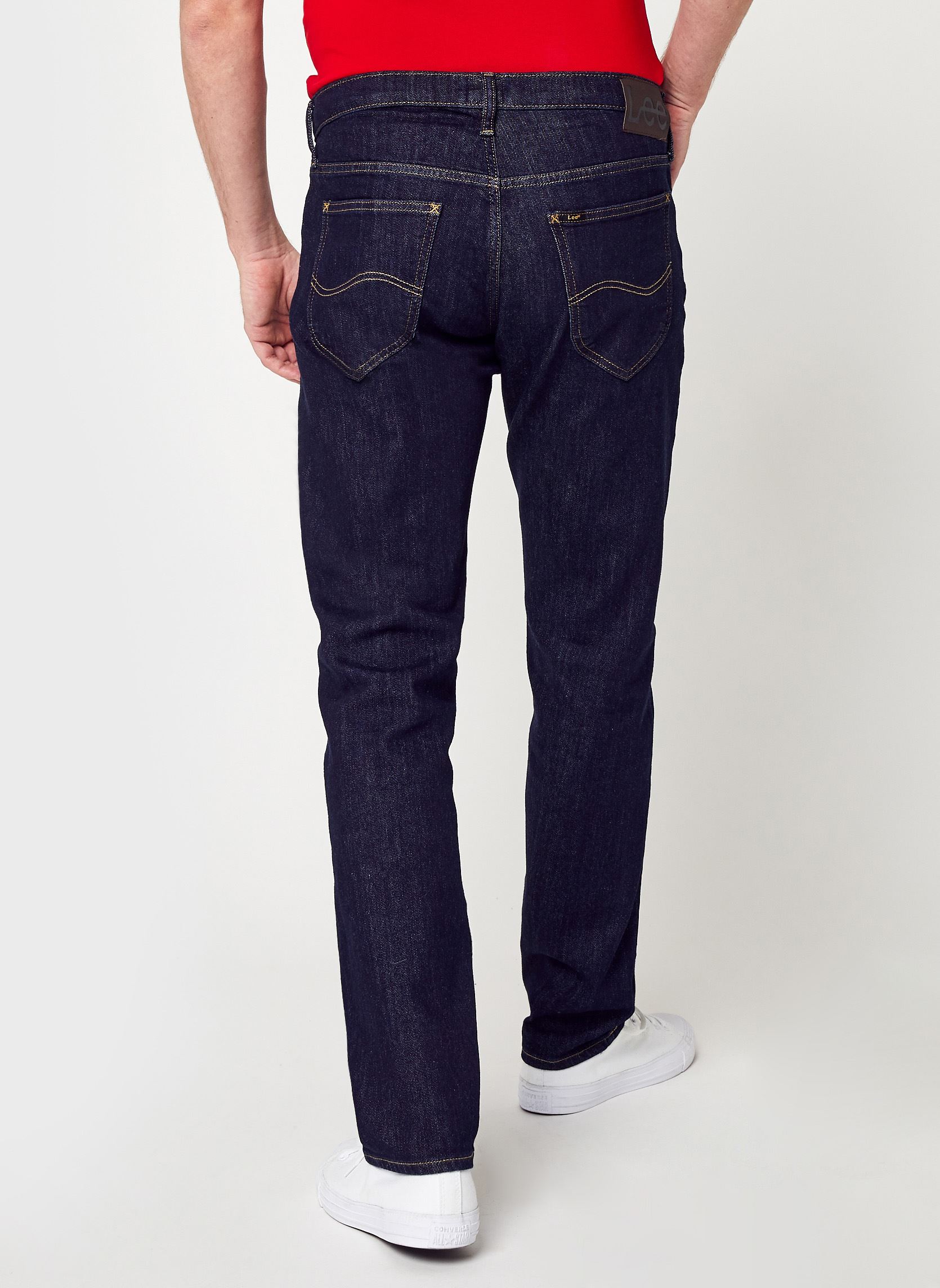 Rechte jeans / Straight Leg Jeans Daren Zip Fly heren blauw Lee Rechte jeans / Straight Leg Jeans Daren Zip Fly heren blauw RINSE