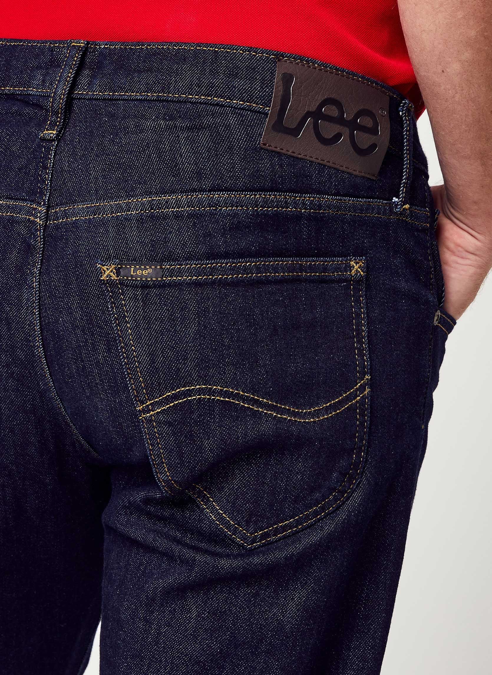 Rechte jeans / Straight Leg Jeans Daren Zip Fly heren blauw Lee Rechte jeans / Straight Leg Jeans Daren Zip Fly heren blauw RINSE