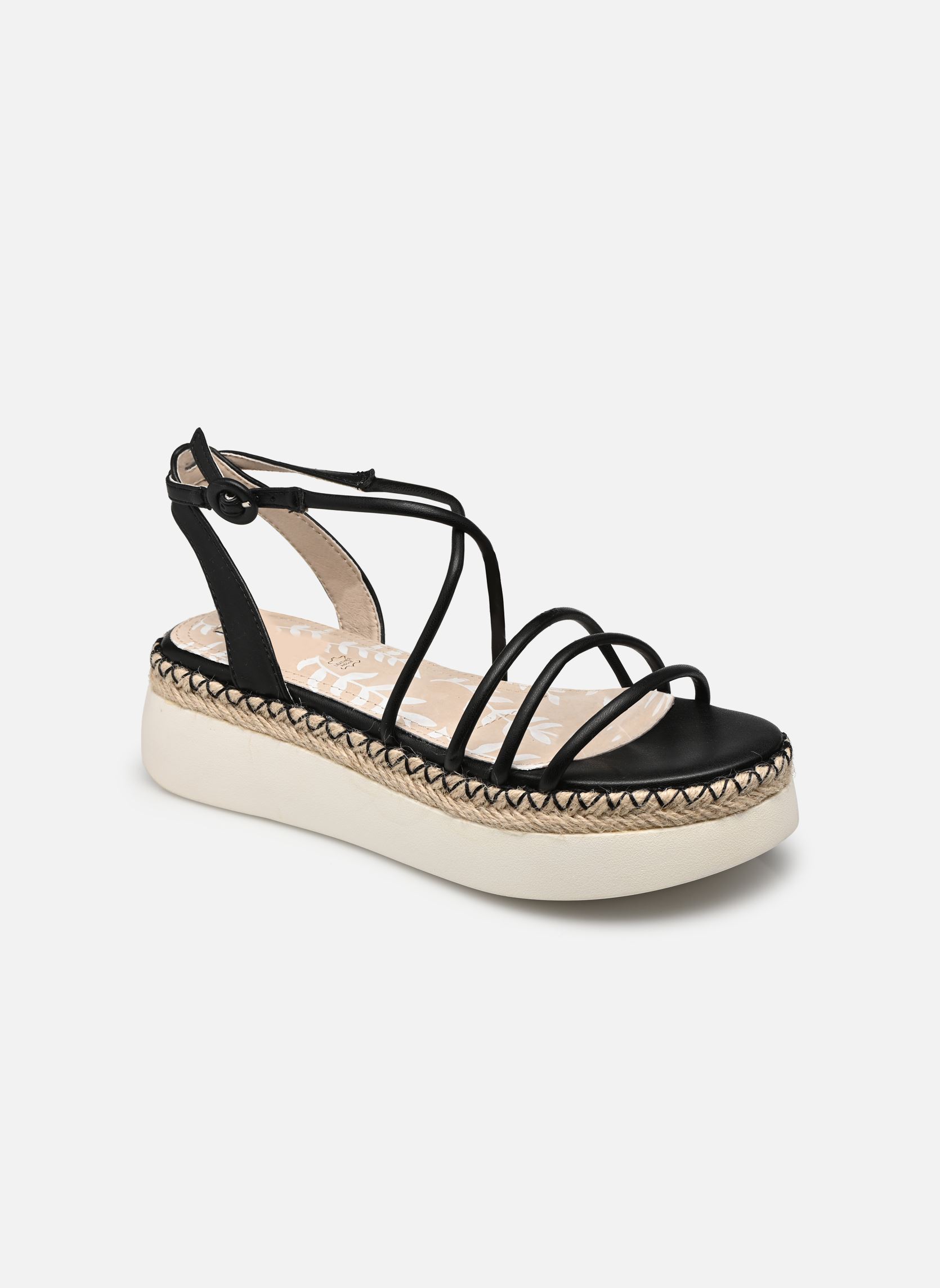 Sandali con zeppa e plateau MOE 50677 donna nero MTNG Sandali con zeppa e plateau MOE 50677 donna nero GUANSHUN NEGRO