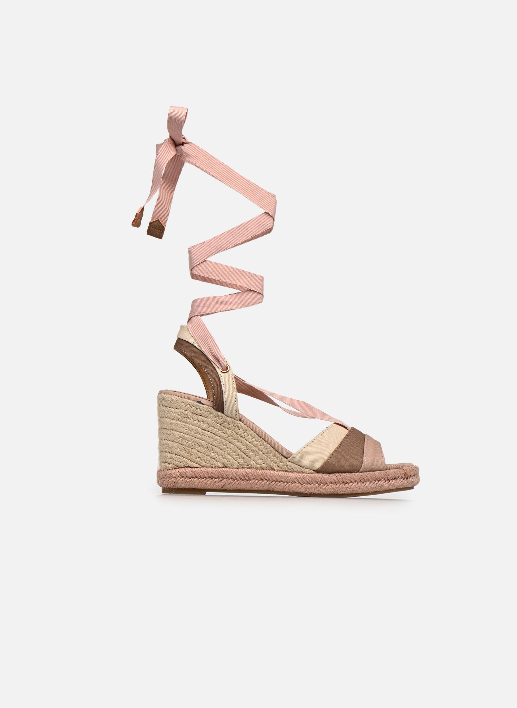 Sandalias y plataformas de cuña LOUISA 50490 mujer beige MTNG Sandalias y plataformas de cuña LOUISA 50490 mujer beige RF TEX NUDE / MAQUILLAJE / BLA