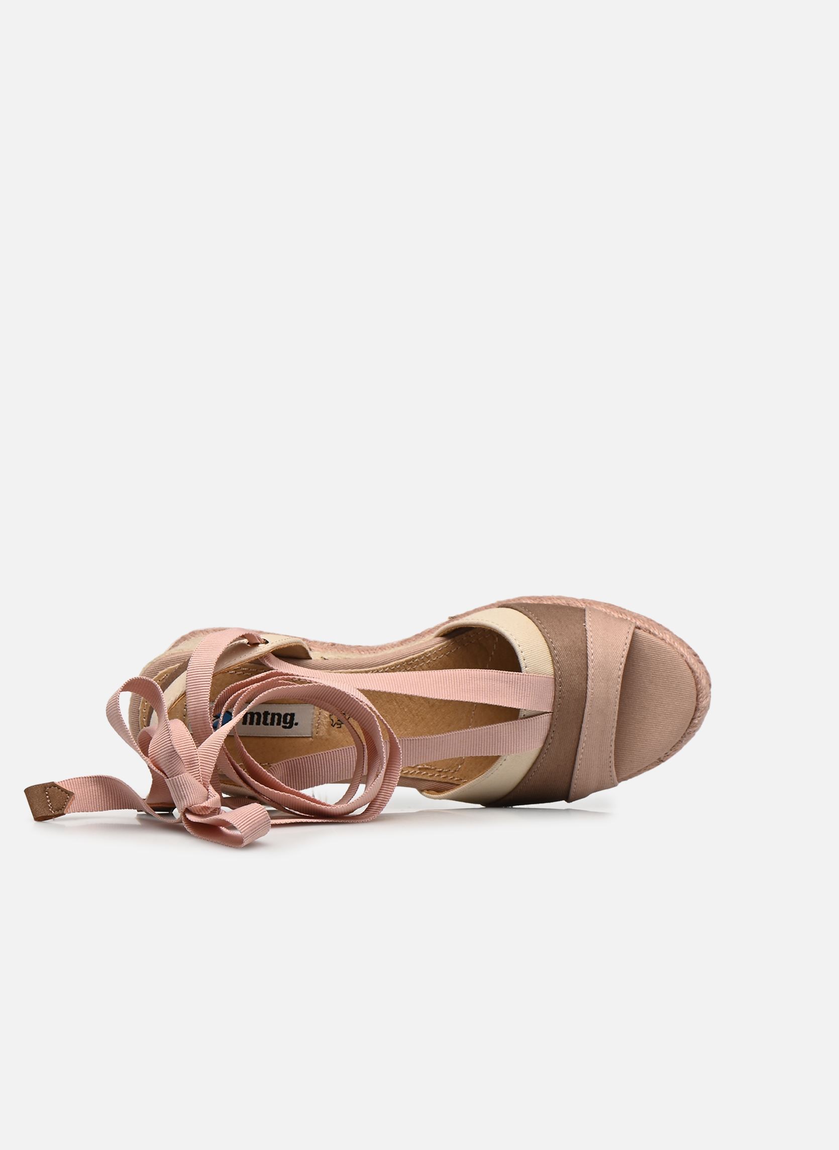 Sandalias y plataformas de cuña LOUISA 50490 mujer beige MTNG Sandalias y plataformas de cuña LOUISA 50490 mujer beige RF TEX NUDE / MAQUILLAJE / BLA