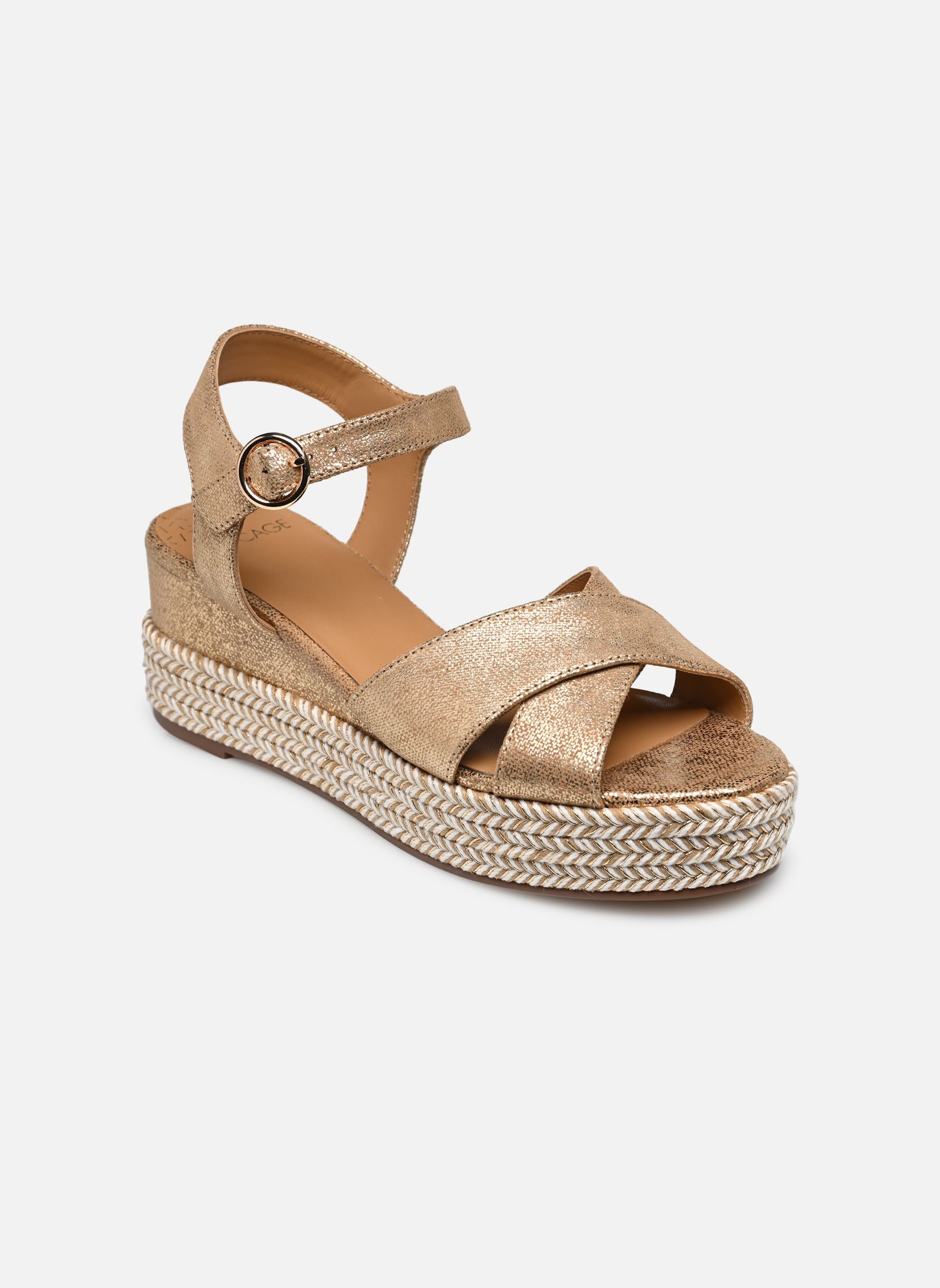 Sandalen HELIOS dames goud en brons Bocage Sandalen HELIOS dames goud en brons Doré