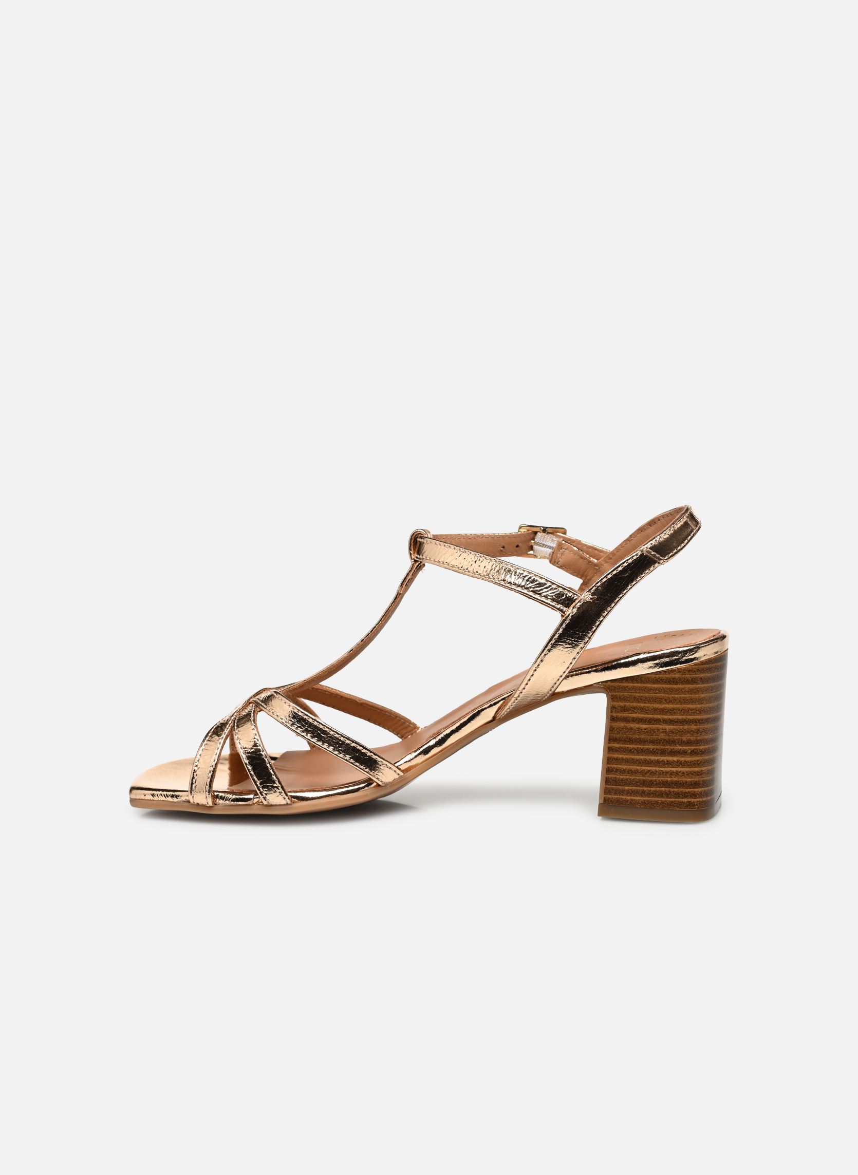 Sandalen HAROMA dames goud en brons Bocage Sandalen HAROMA dames goud en brons Platine