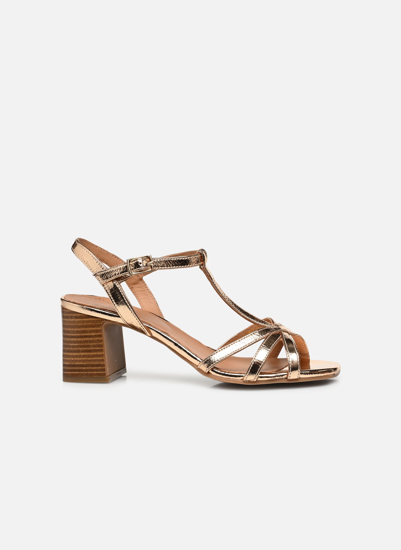 Sandalen HAROMA dames goud en brons Bocage Sandalen HAROMA dames goud en brons Platine