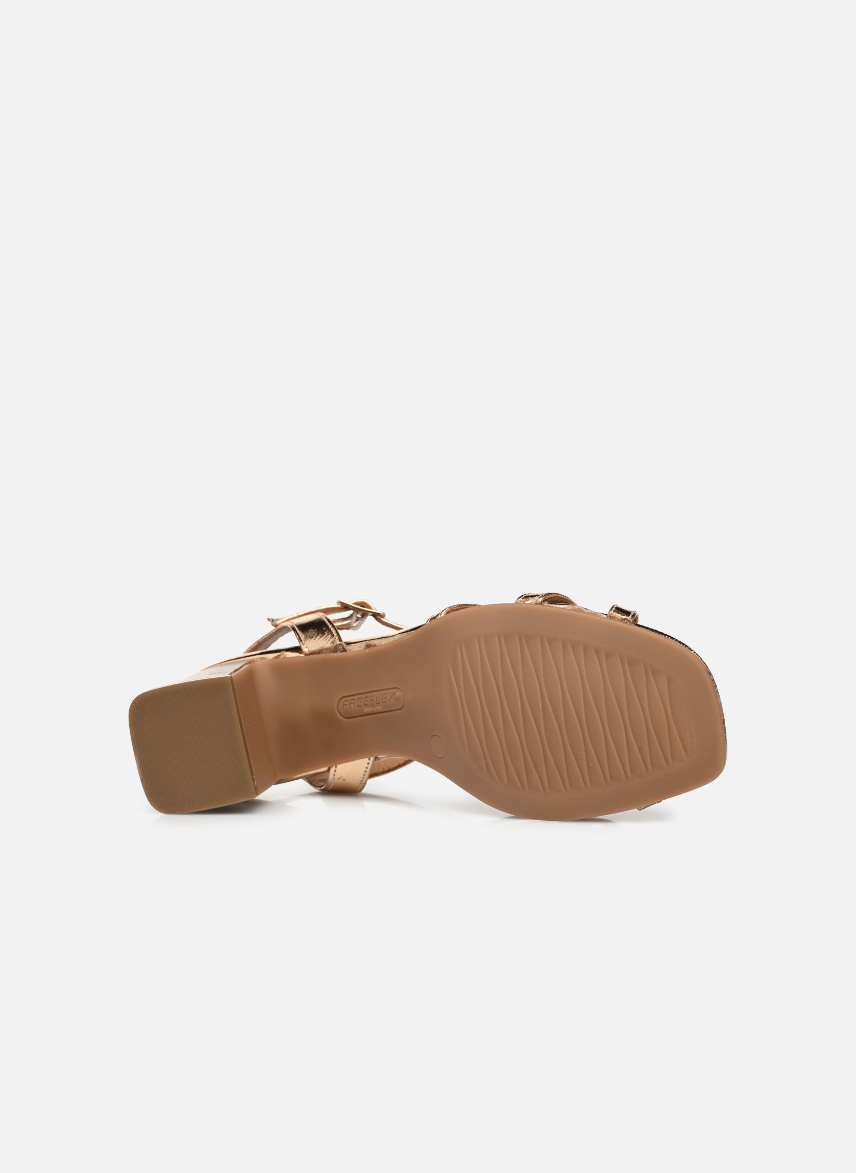 Sandalen HAROMA dames goud en brons Bocage Sandalen HAROMA dames goud en brons Platine