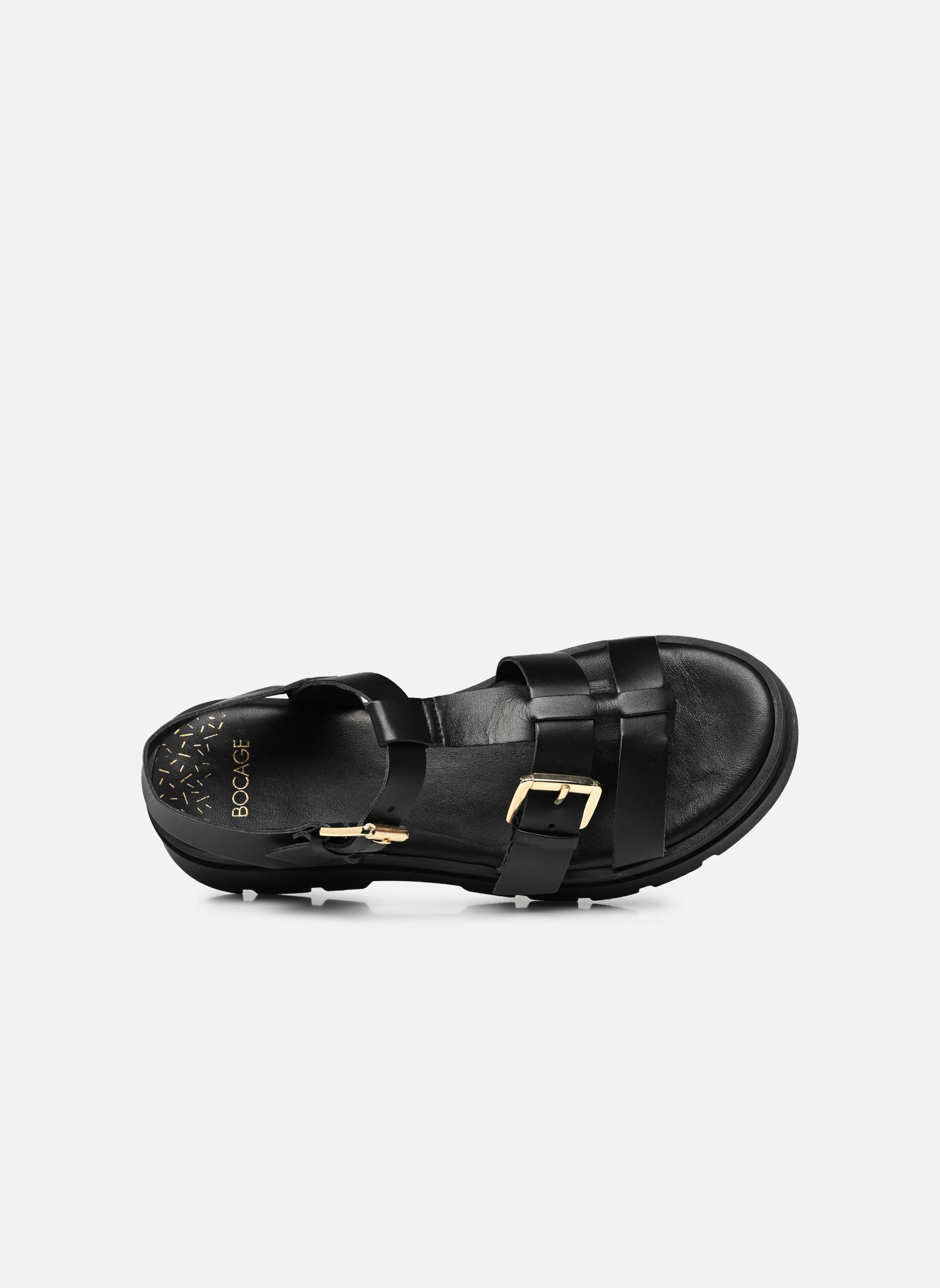 Sandales compensées et plateformes JULIA femme noir Bocage Sandales compensées et plateformes JULIA femme noir Noir