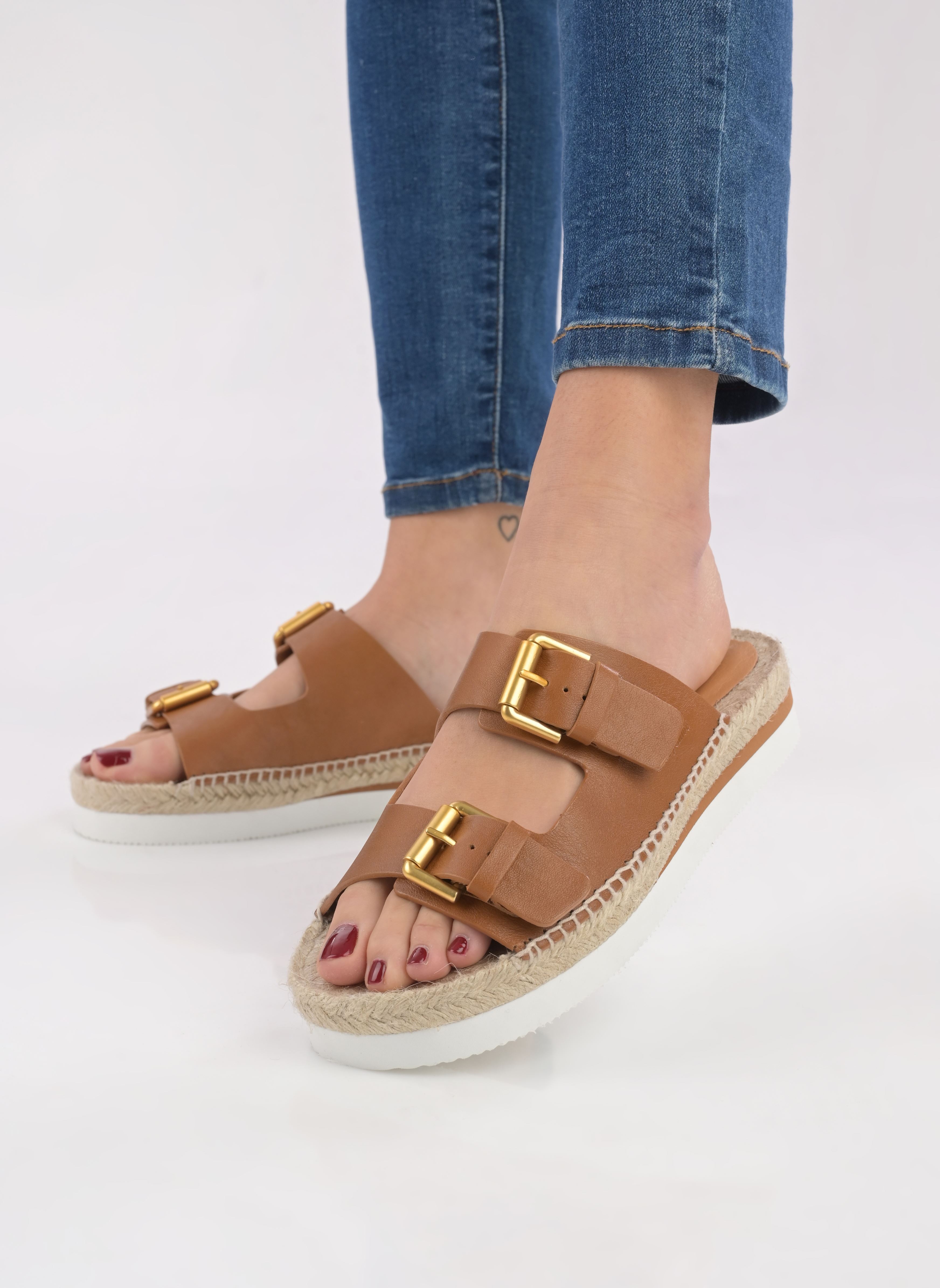 Mules Glyn Mules Espadrilles femme marron See by Chloé Mules Glyn Mules Espadrilles femme marron LIGHT/PASTEL BROWN