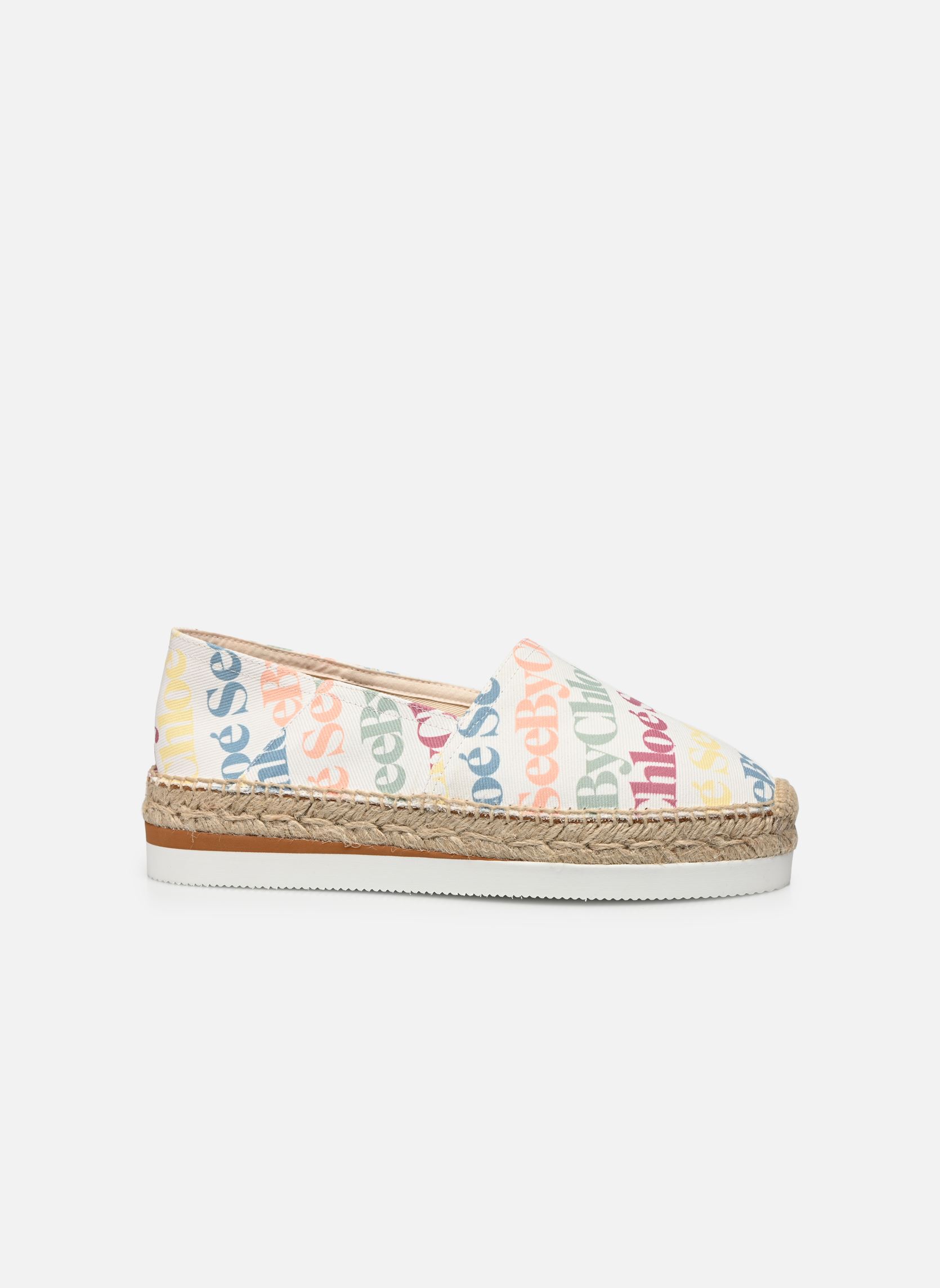 Platte espadrilles Glyn Espadrilles Flat dames wit See by Chloé Platte espadrilles Glyn Espadrilles Flat dames wit ASSORTED