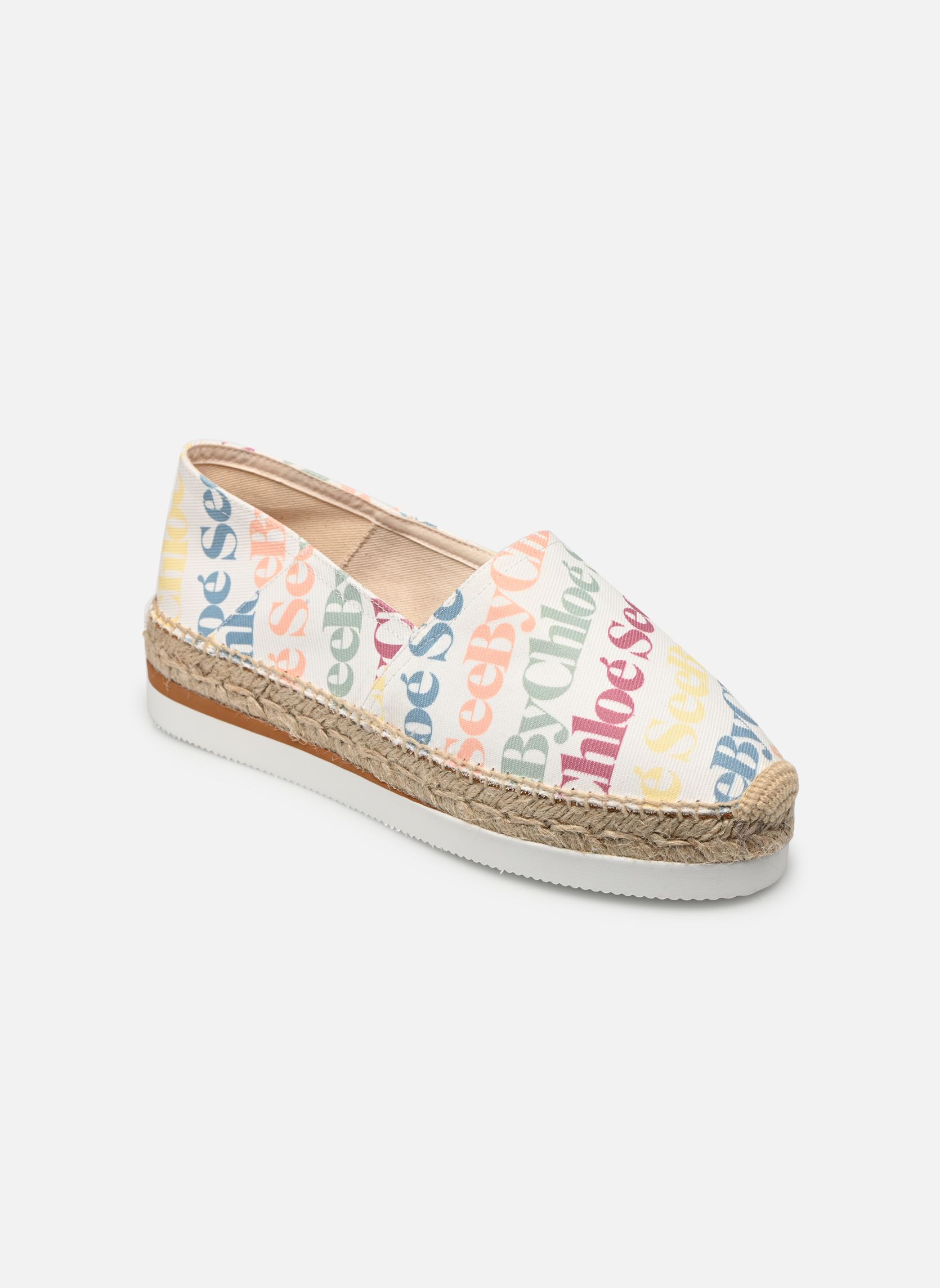 Platte espadrilles Glyn Espadrilles Flat dames wit See by Chloé Platte espadrilles Glyn Espadrilles Flat dames wit ASSORTED