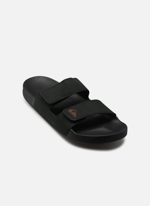 Quiksilver Sandalen und Pantoletten Rivi Leather Double Adjust herren schwarz