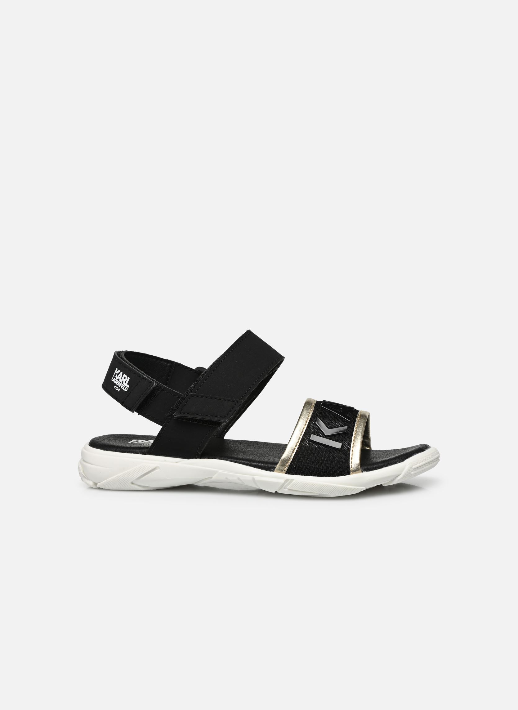 Flip-Flops und Badeschlappen Sandales - Z19069 - Fille mädchen schwarz Karl Lagerfeld Flip-Flops und Badeschlappen Sandales - Z19069 - Fille mädchen schwarz 09B - BLACK
