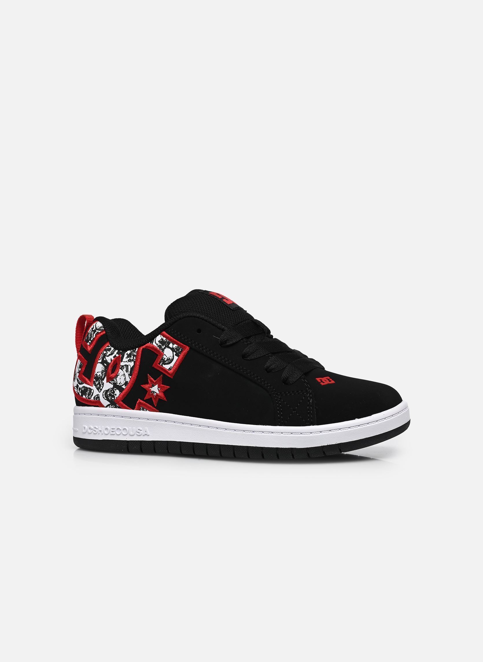 Niedrige Sneaker Court Graffik Enfant jungen schwarz DC Shoes Niedrige Sneaker Court Graffik Enfant jungen schwarz BLACK/WHITE/RED