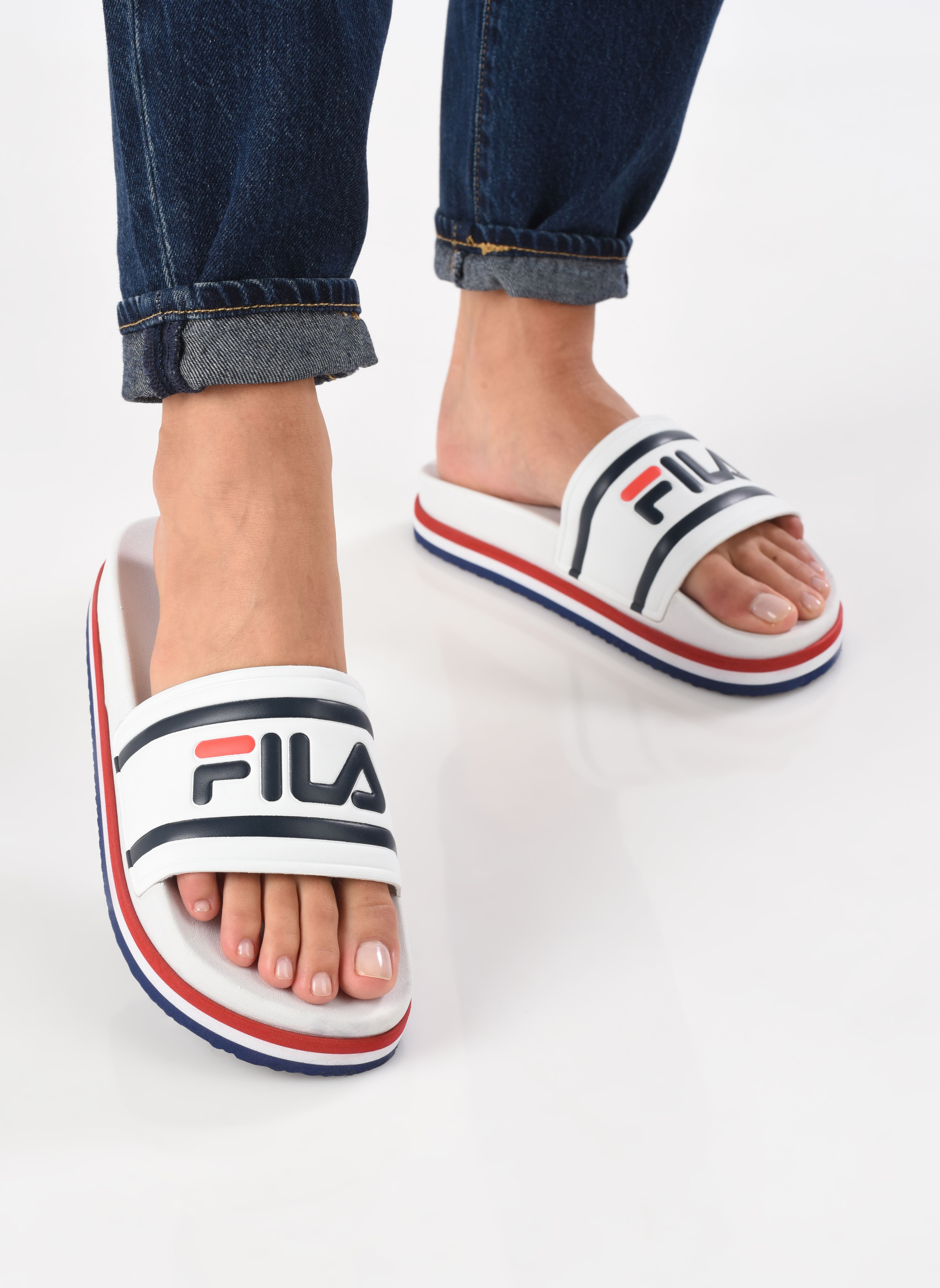 Strandsandalen Morro Bay Zeppa Wmn damen weiß FILA Strandsandalen Morro Bay Zeppa Wmn damen weiß White