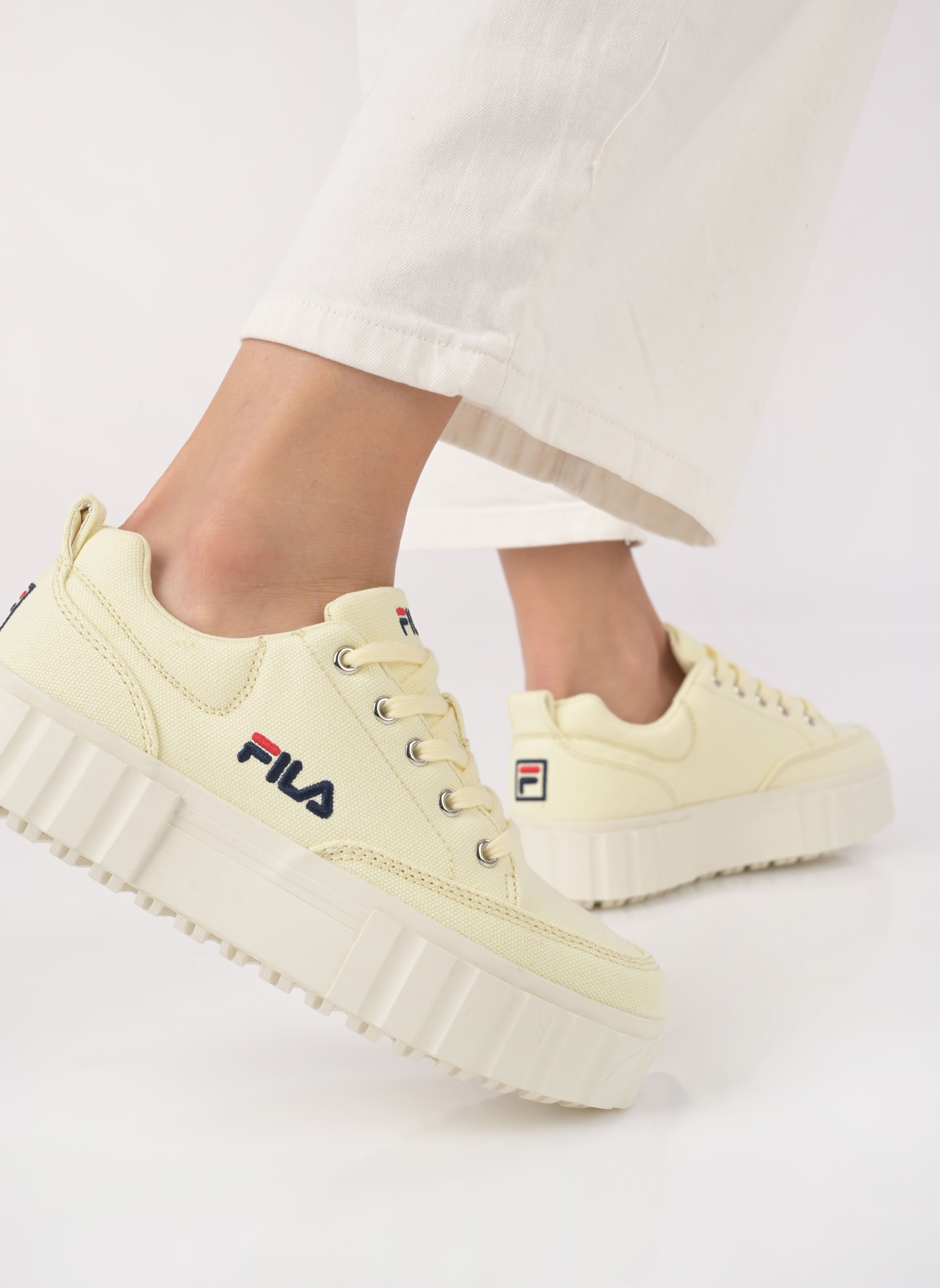 Niedrige Sneaker Sandblast L Wmn damen gelb FILA Niedrige Sneaker Sandblast L Wmn damen gelb Pear Sorbet