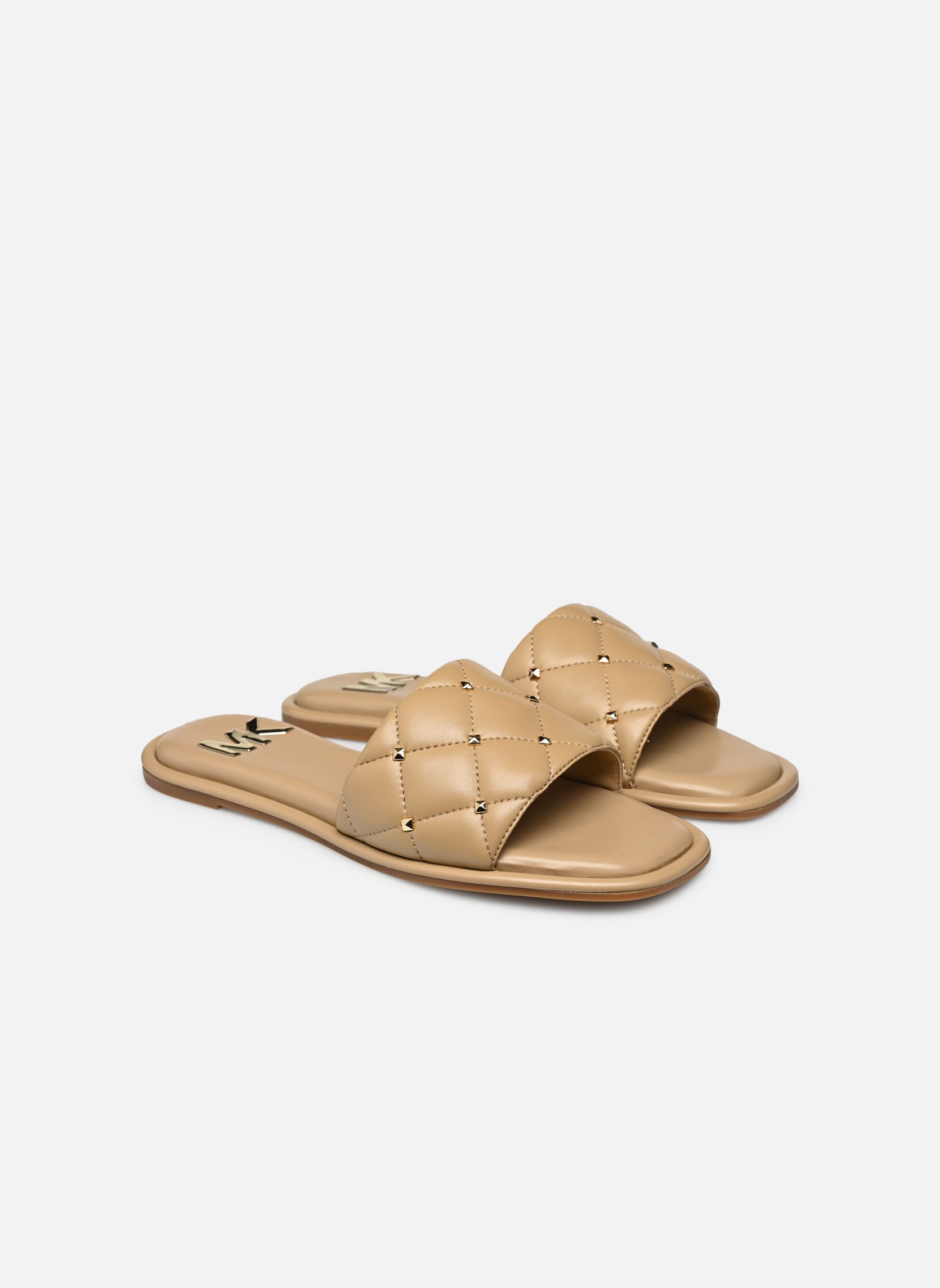 Mules HAYWORTH SLIDE femme beige Michael Michael Kors Mules HAYWORTH SLIDE femme beige Camel