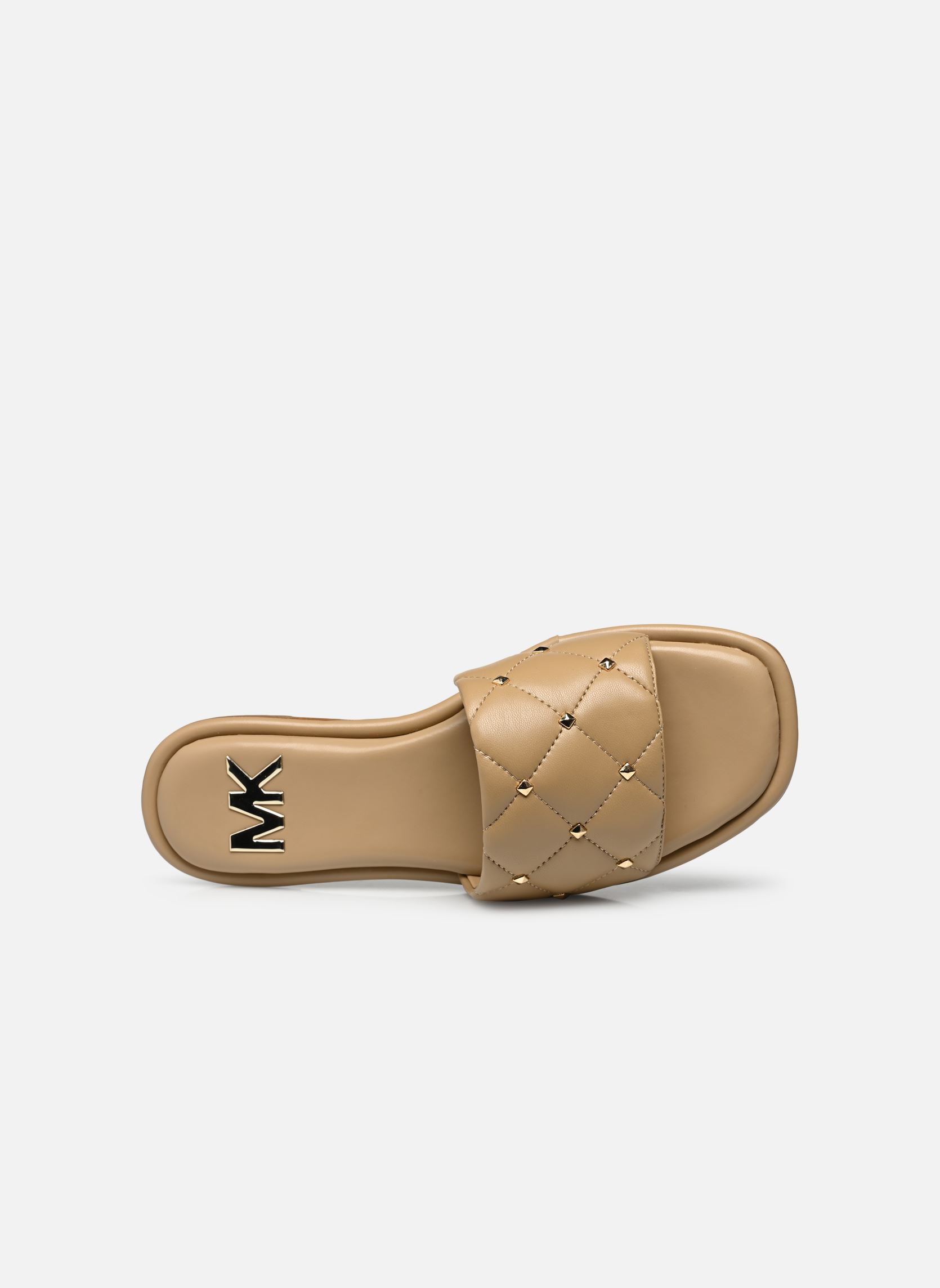 Mules HAYWORTH SLIDE femme beige Michael Michael Kors Mules HAYWORTH SLIDE femme beige Camel