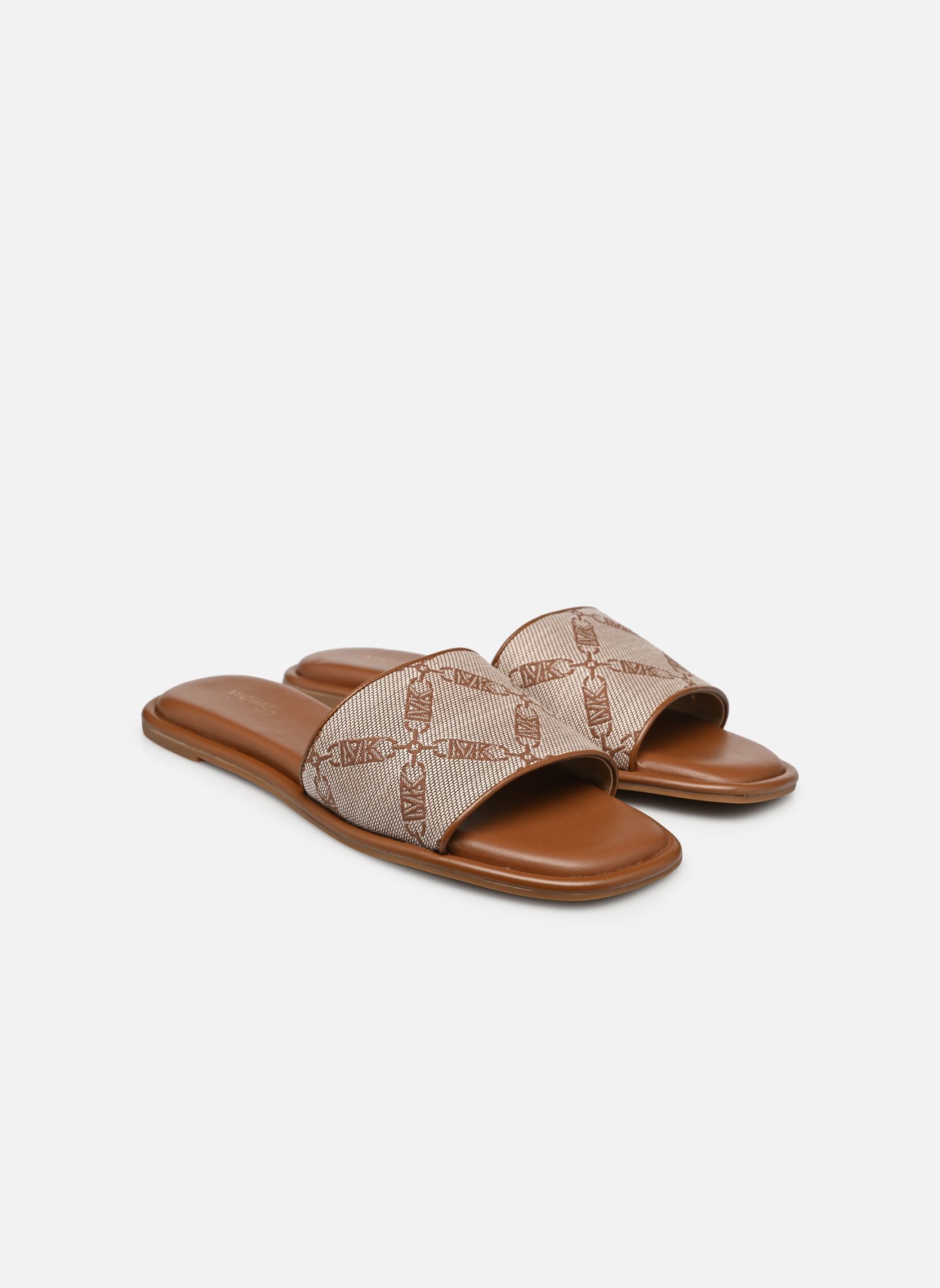 Pantoletten HAYWORTH SLIDE damen braun Michael Michael Kors Pantoletten HAYWORTH SLIDE damen braun Nat/Lugg