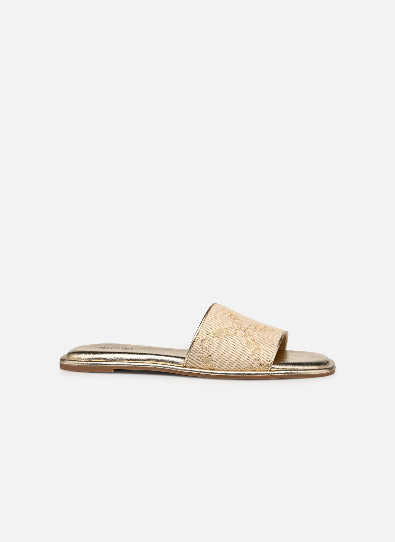 Pantoletten HAYWORTH SLIDE damen gold und bronze Michael Michael Kors Pantoletten HAYWORTH SLIDE damen gold und bronze Nat/Palegold