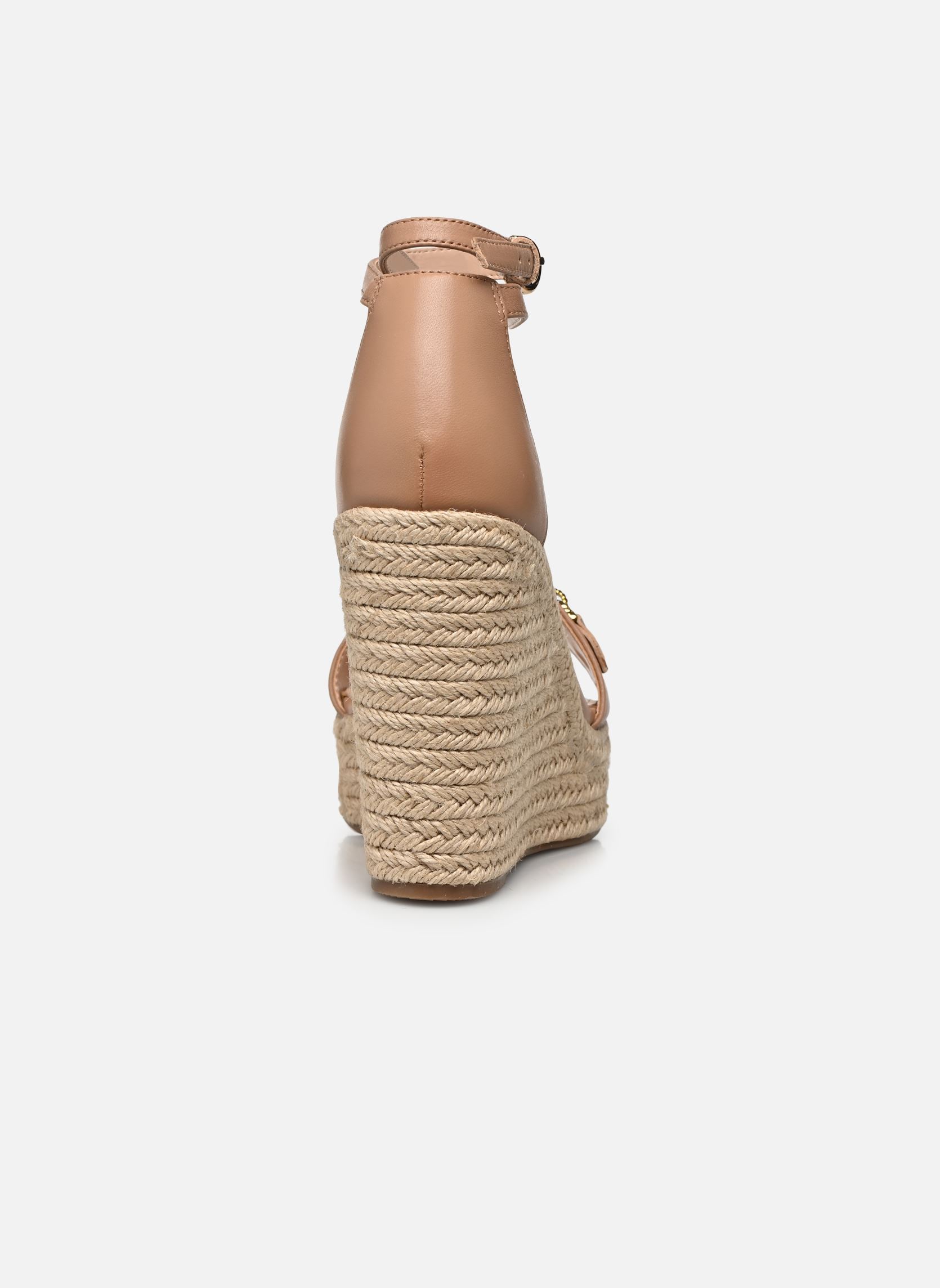 Sandalen met sleehak en plateau WENDY dames beige Guess Sandalen met sleehak en plateau WENDY dames beige Sand