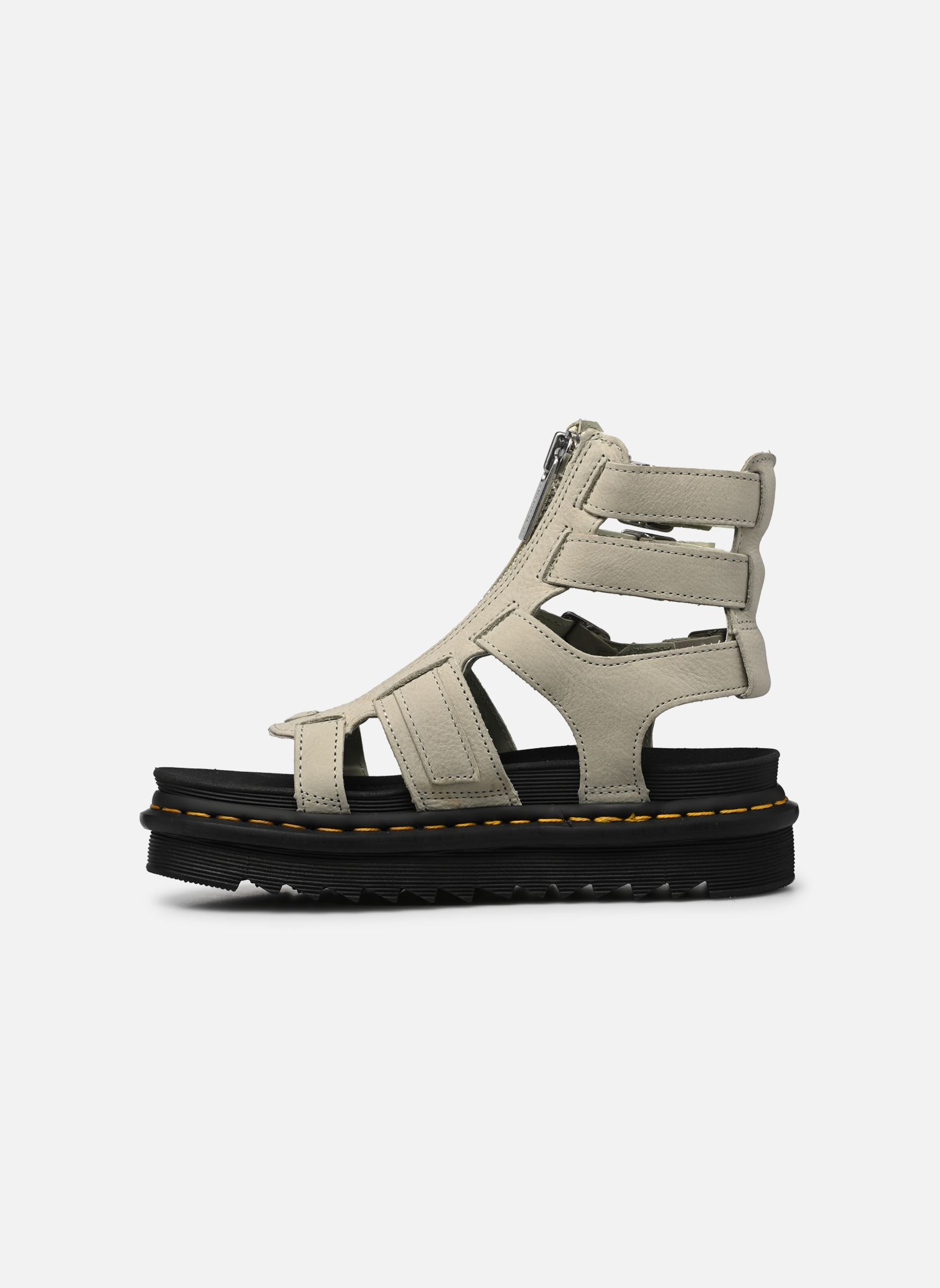 Keil- und Plateausandalen Olson damen grün Dr. Martens Keil- und Plateausandalen Olson damen grün SMOKED MINT TUMBLED NUBUCK