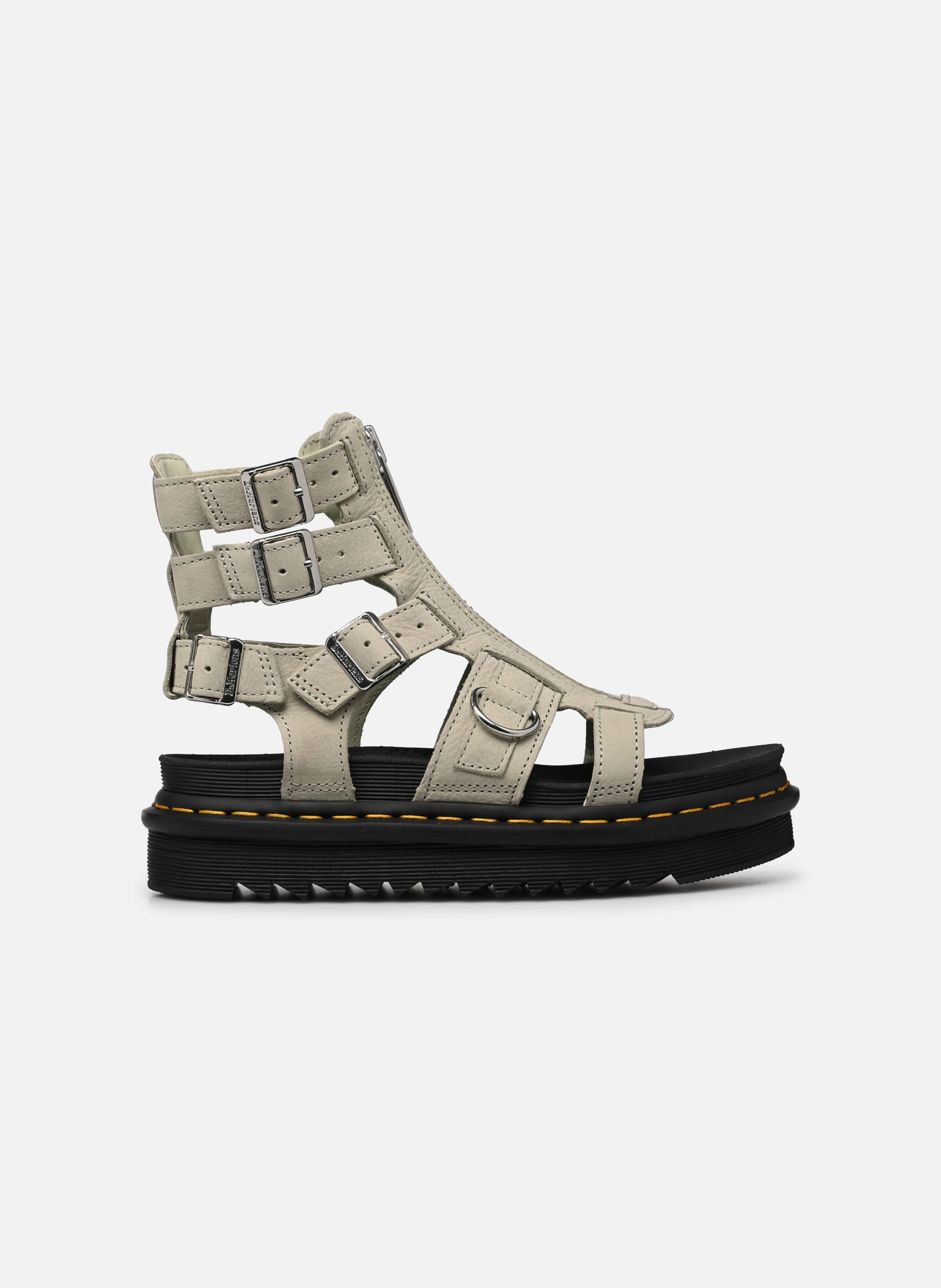 Keil- und Plateausandalen Olson damen grün Dr. Martens Keil- und Plateausandalen Olson damen grün SMOKED MINT TUMBLED NUBUCK