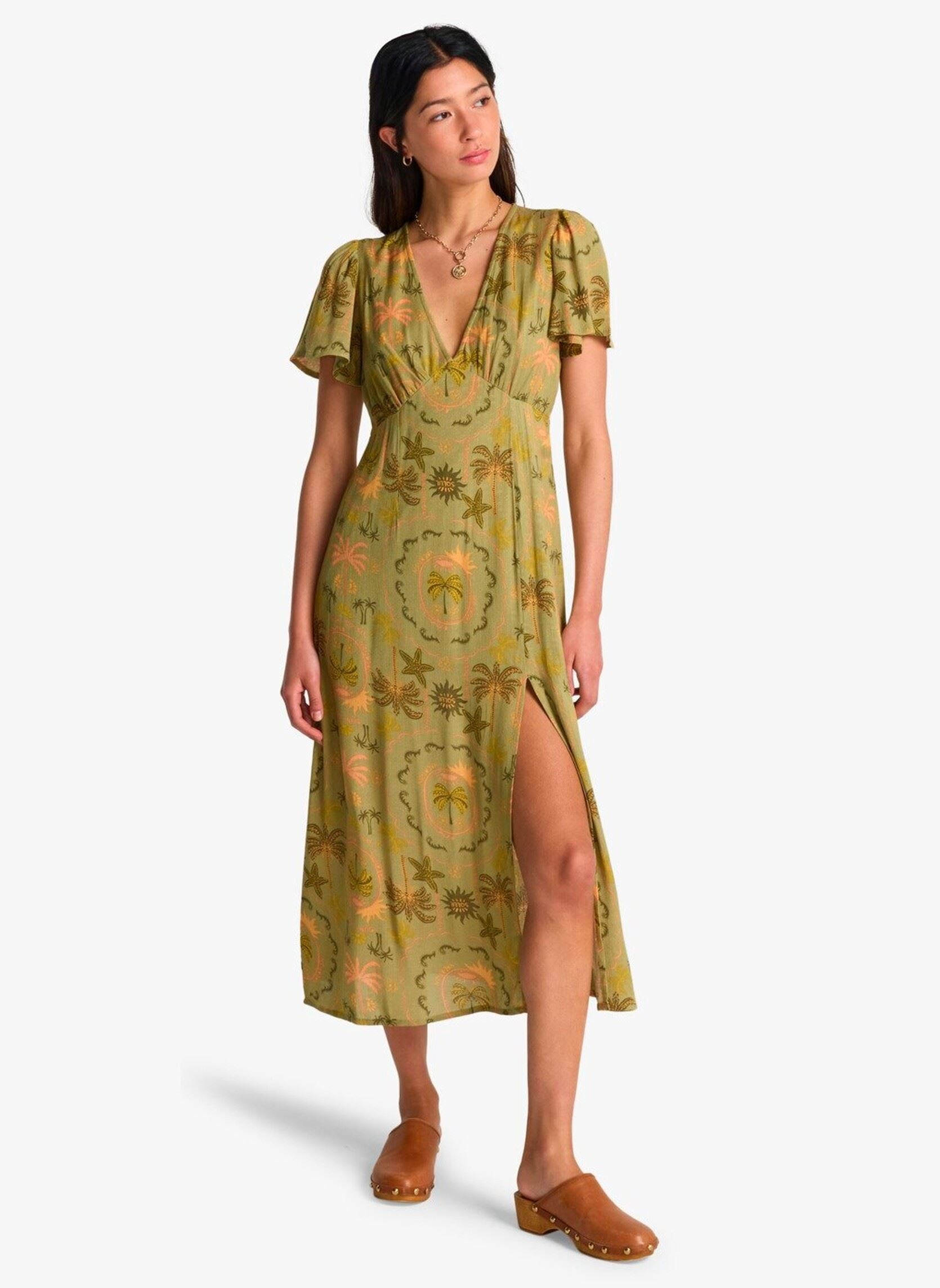 Jurken Jet Set dames groen Billabong Jurken Jet Set dames groen CEDAR GREEN