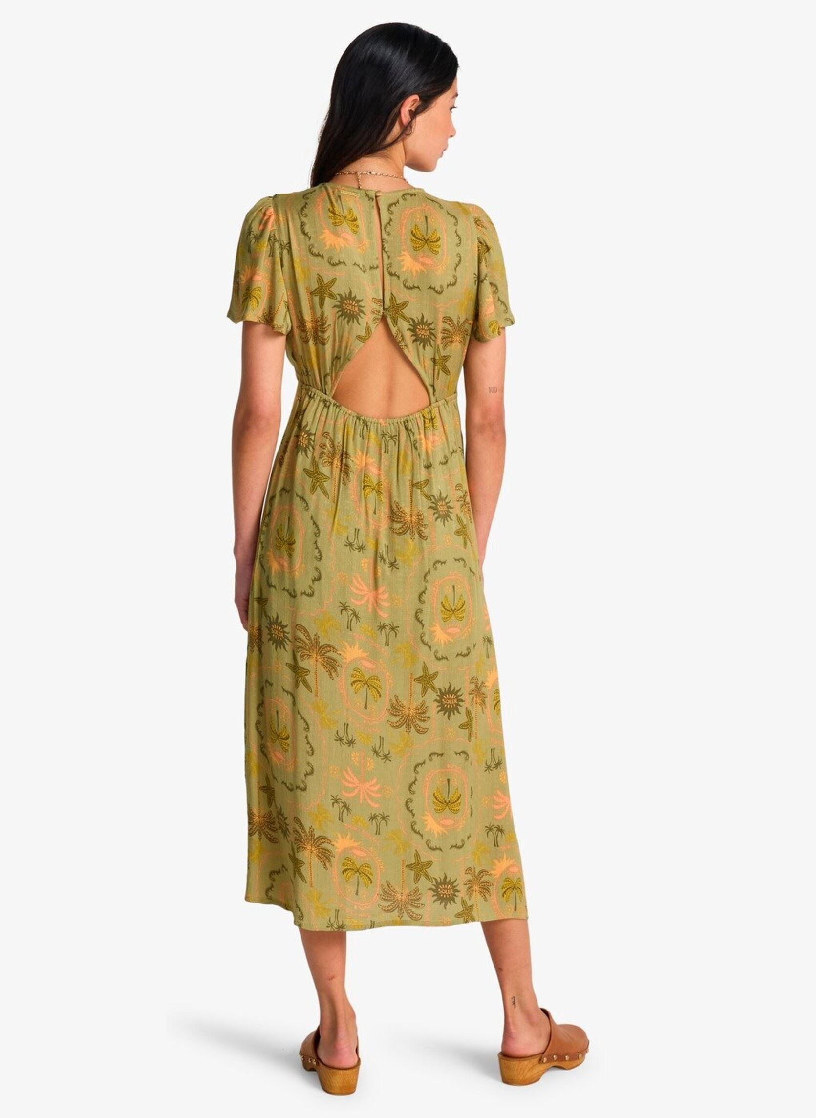 Jurken Jet Set dames groen Billabong Jurken Jet Set dames groen CEDAR GREEN