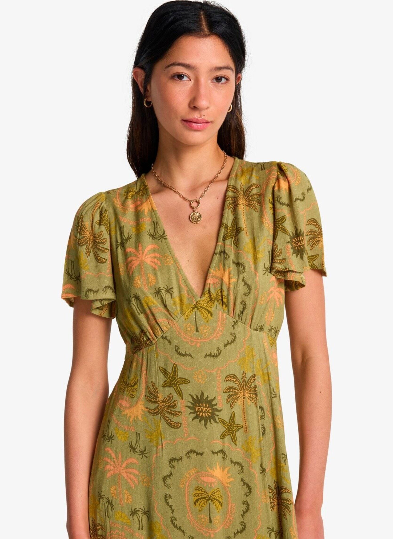 Jurken Jet Set dames groen Billabong Jurken Jet Set dames groen CEDAR GREEN