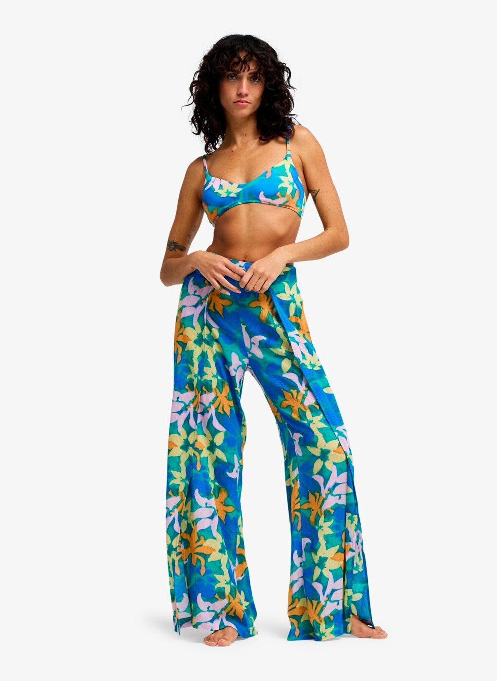 Weite Hosen Split Spirit damen blau Billabong Weite Hosen Split Spirit damen blau AGUA FLORES