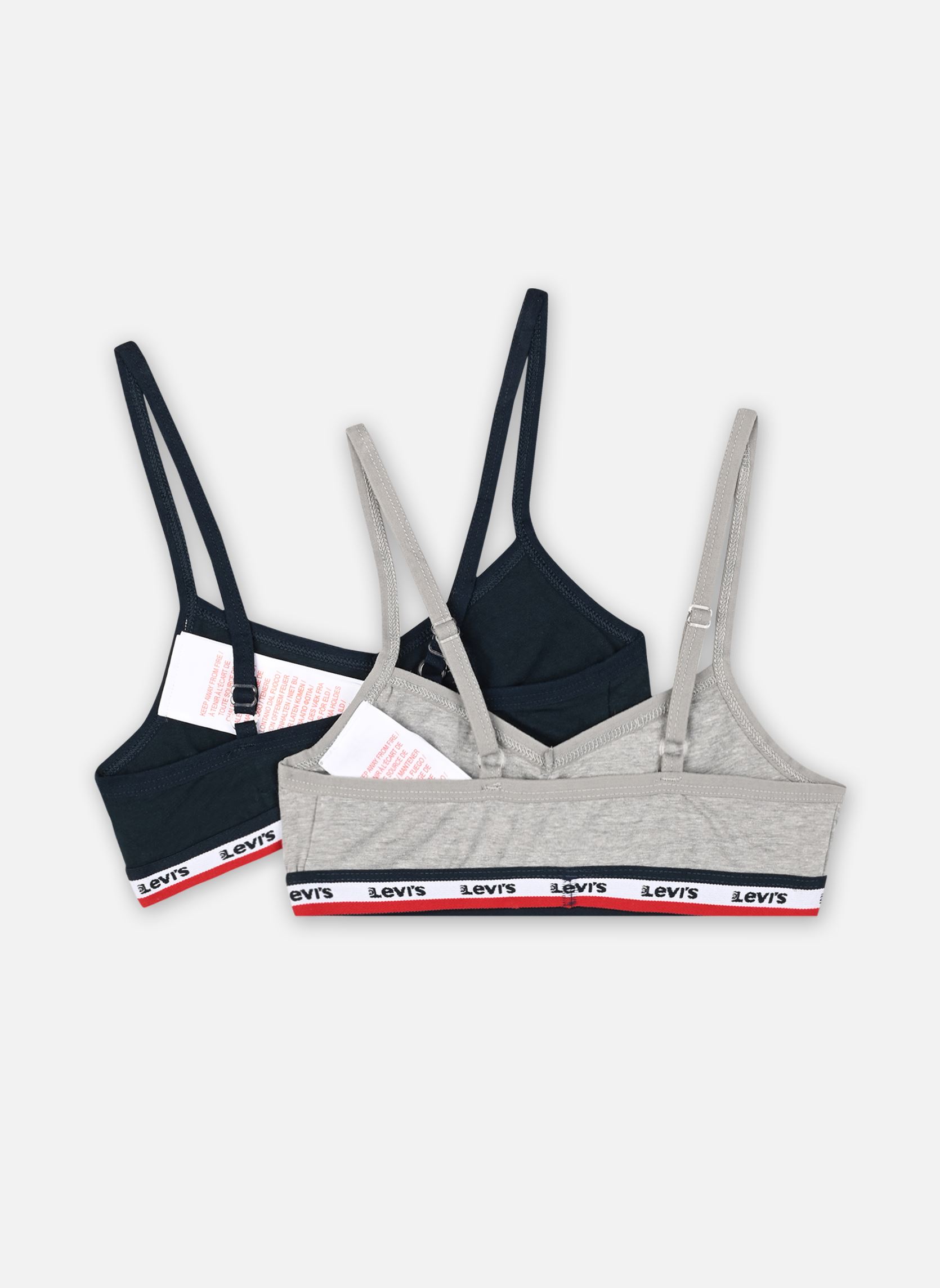 Sujetador 0181 - Sportwear Surplice Bra niña azul Levi's Sujetador 0181 - Sportwear Surplice Bra niña azul C8D - Dress Blues