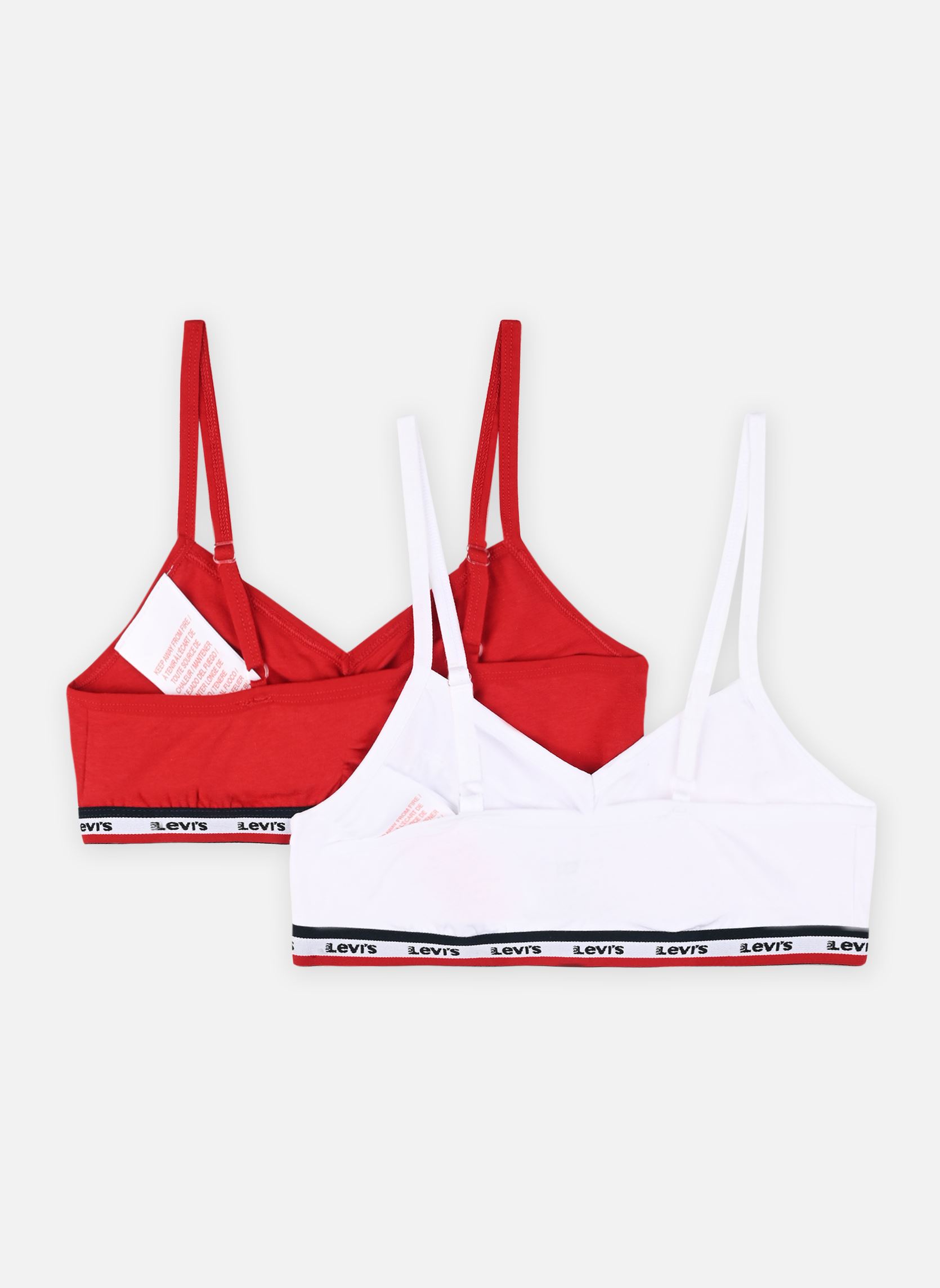 Brassières 0181 - Sportwear Surplice Bra fille blanc Levi's Brassières 0181 - Sportwear Surplice Bra fille blanc White