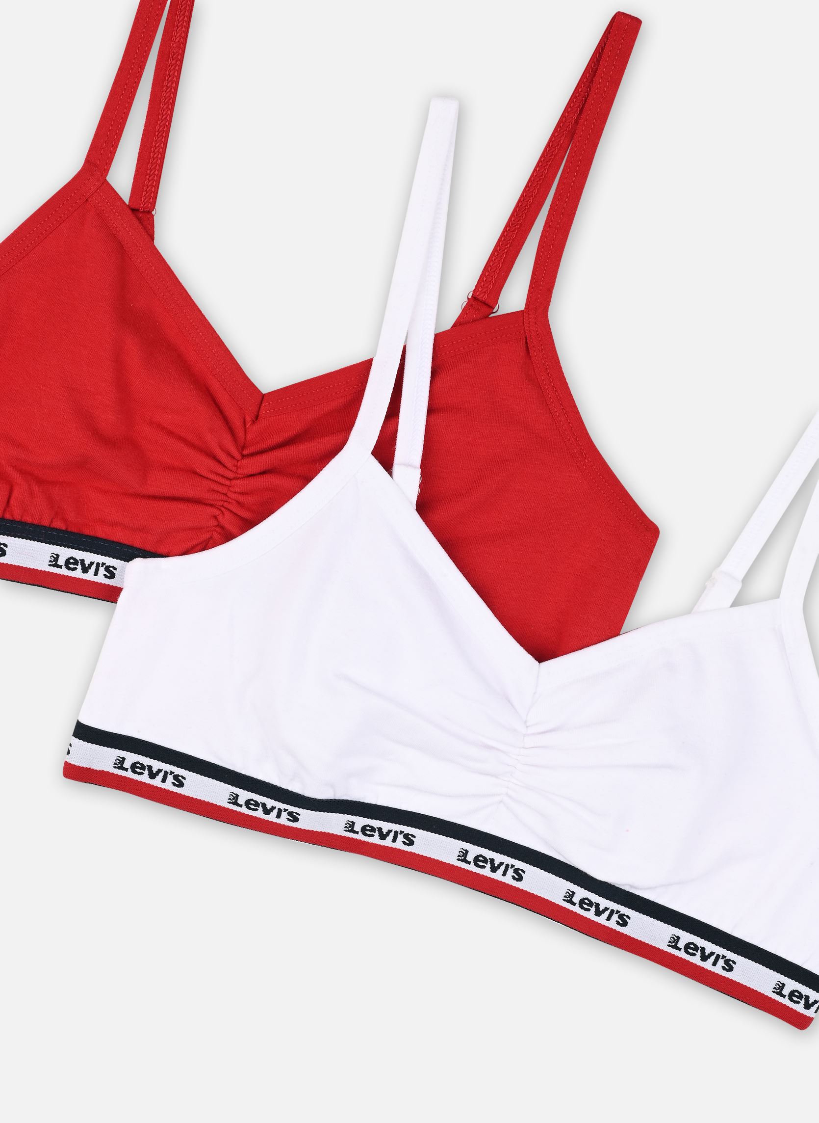 Brassières 0181 - Sportwear Surplice Bra fille blanc Levi's Brassières 0181 - Sportwear Surplice Bra fille blanc White