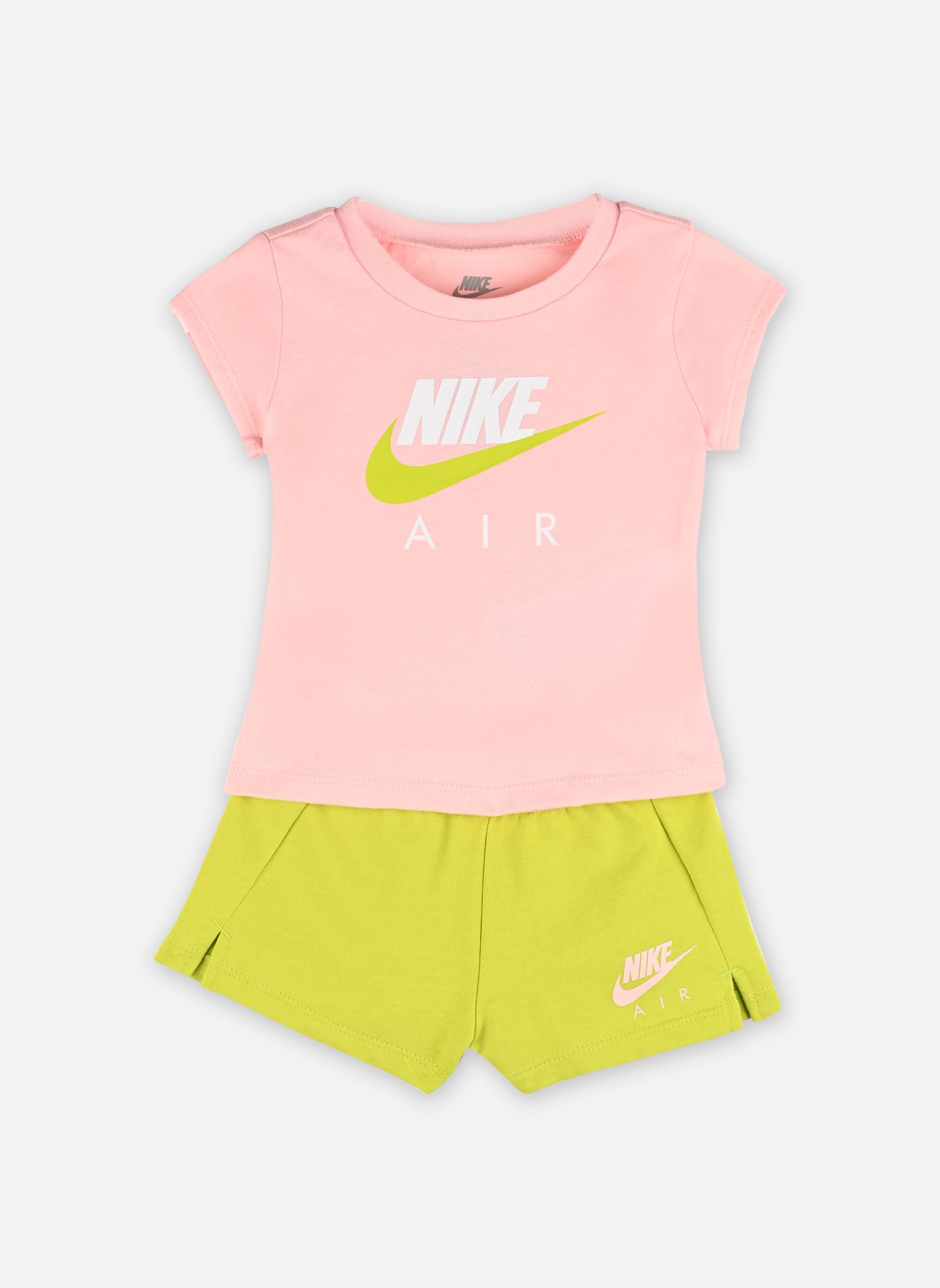 Ensembles G Air Short Set fille multicolore Nike Kids Ensembles G Air Short Set fille multicolore EB5 - ATOMIC GREEN & ATMOSPHER