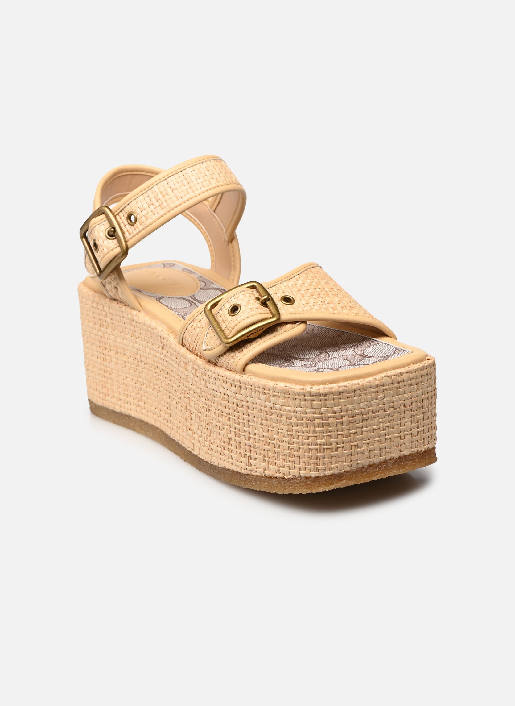 Keil- und Plateau-Espadrilles Naomi Raffia Flatfor damen beige Coach Keil- und Plateau-Espadrilles Naomi Raffia Flatfor damen beige NATURAL