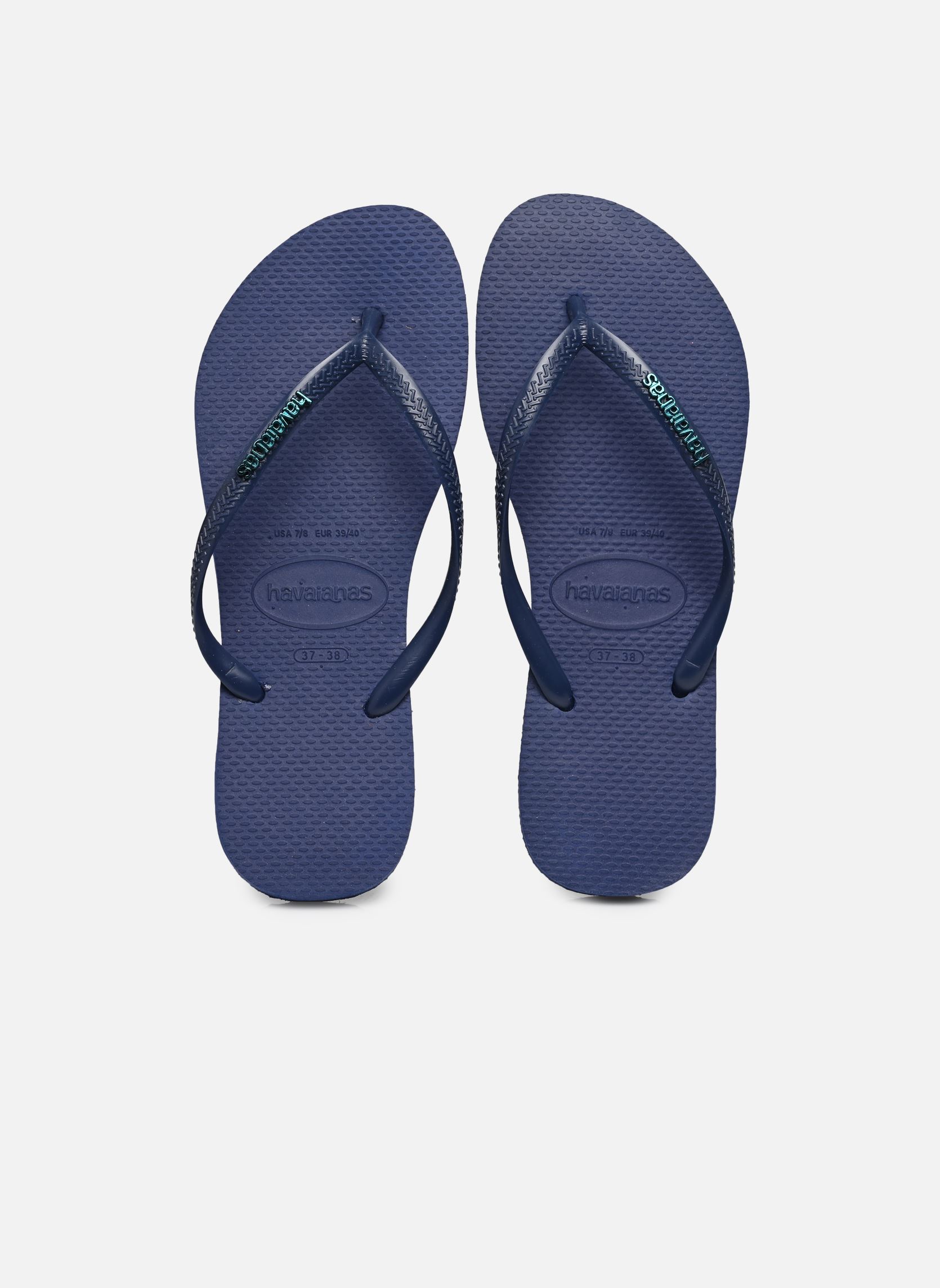 Tongs Havaianas SLIM LOGO METALLIC 35 / - vue 3