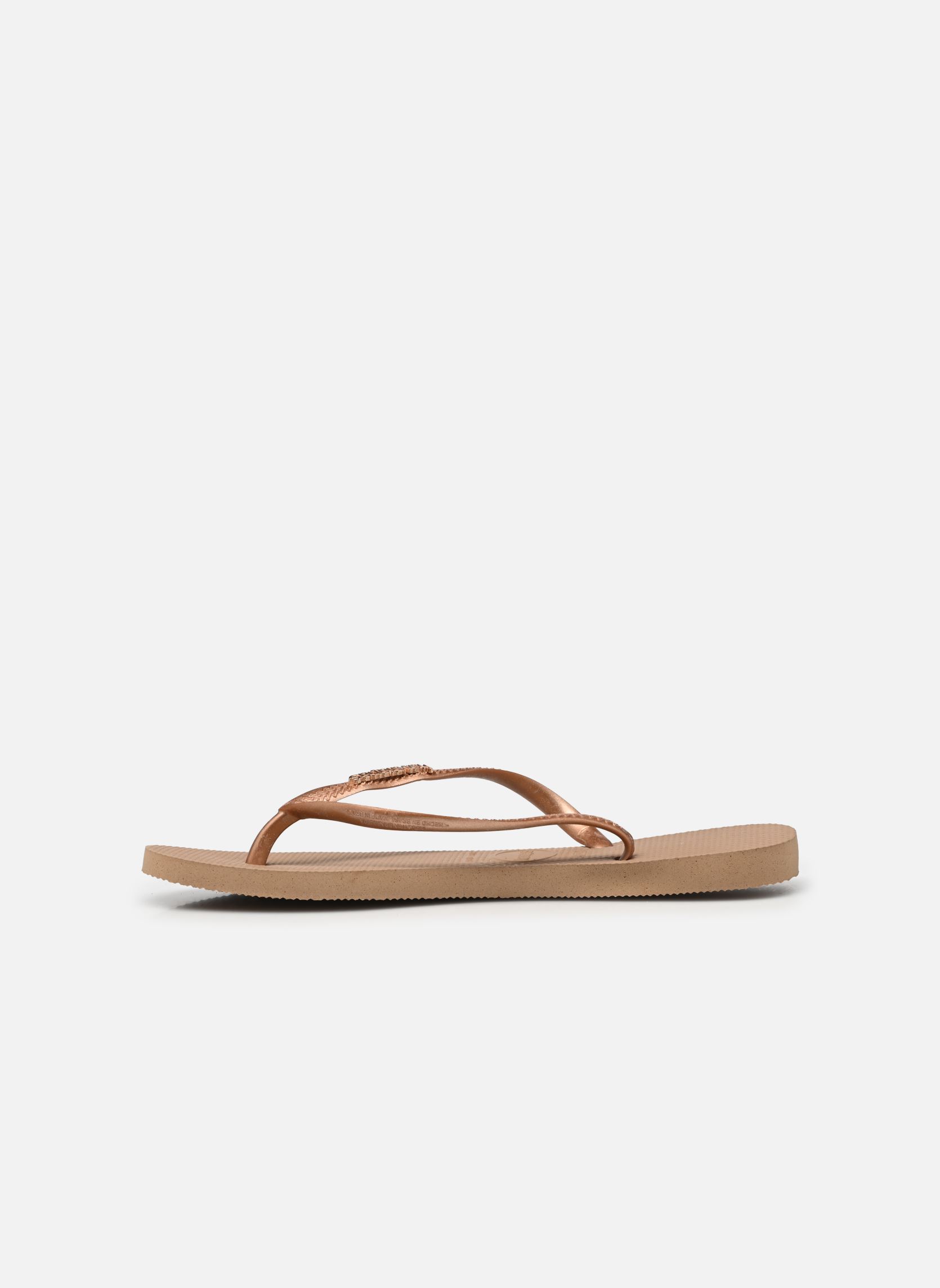 Slippers Hav. Slim Logo Metallic W dames roze Havaianas Slippers Hav. Slim Logo Metallic W dames roze ROSE GOLD