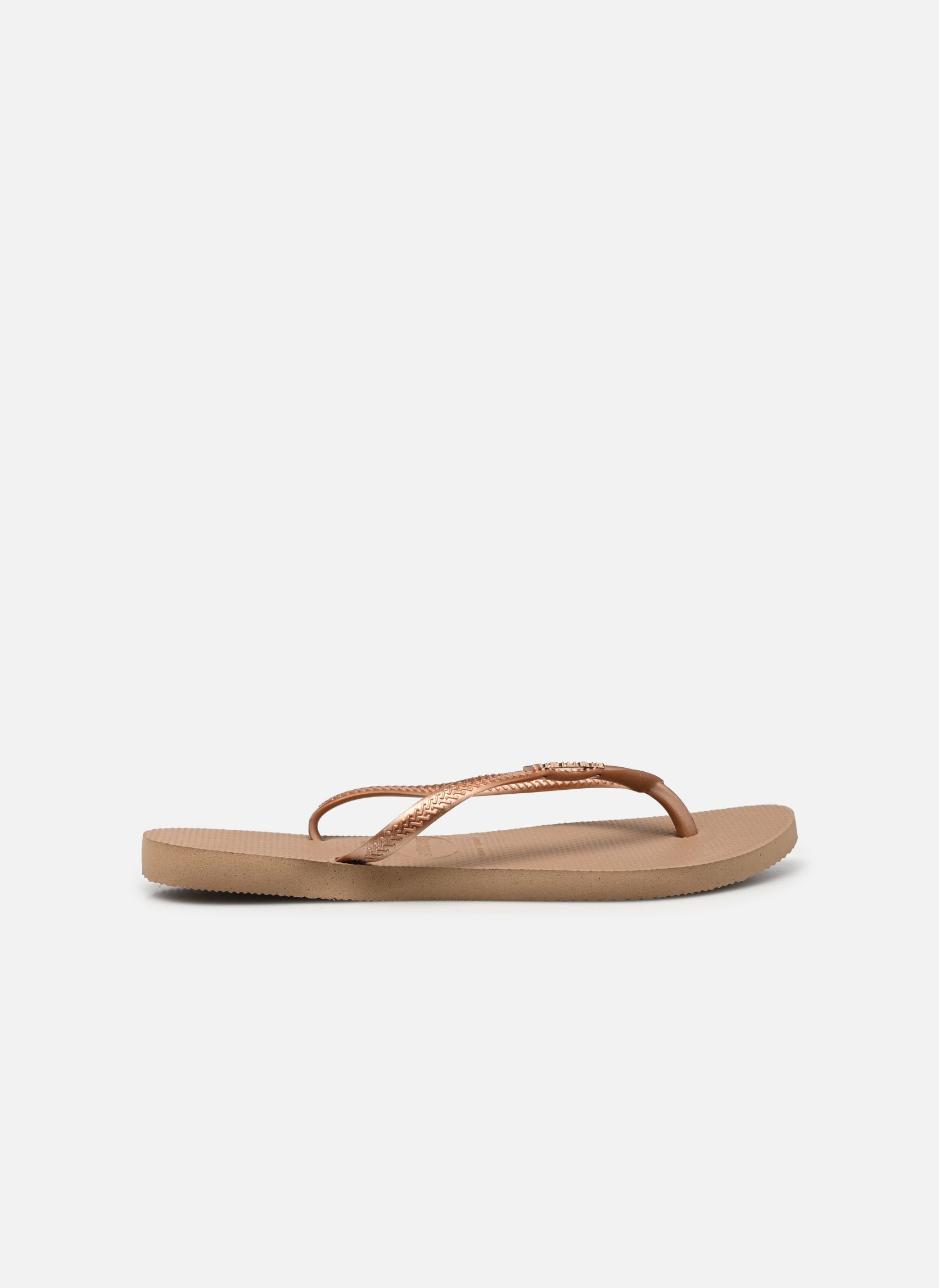 Slippers Hav. Slim Logo Metallic W dames roze Havaianas Slippers Hav. Slim Logo Metallic W dames roze ROSE GOLD